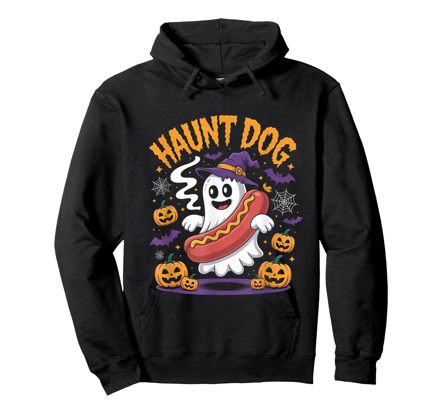 Haunt Dog Ghost Hotdog Halloween Humor T-Shirt