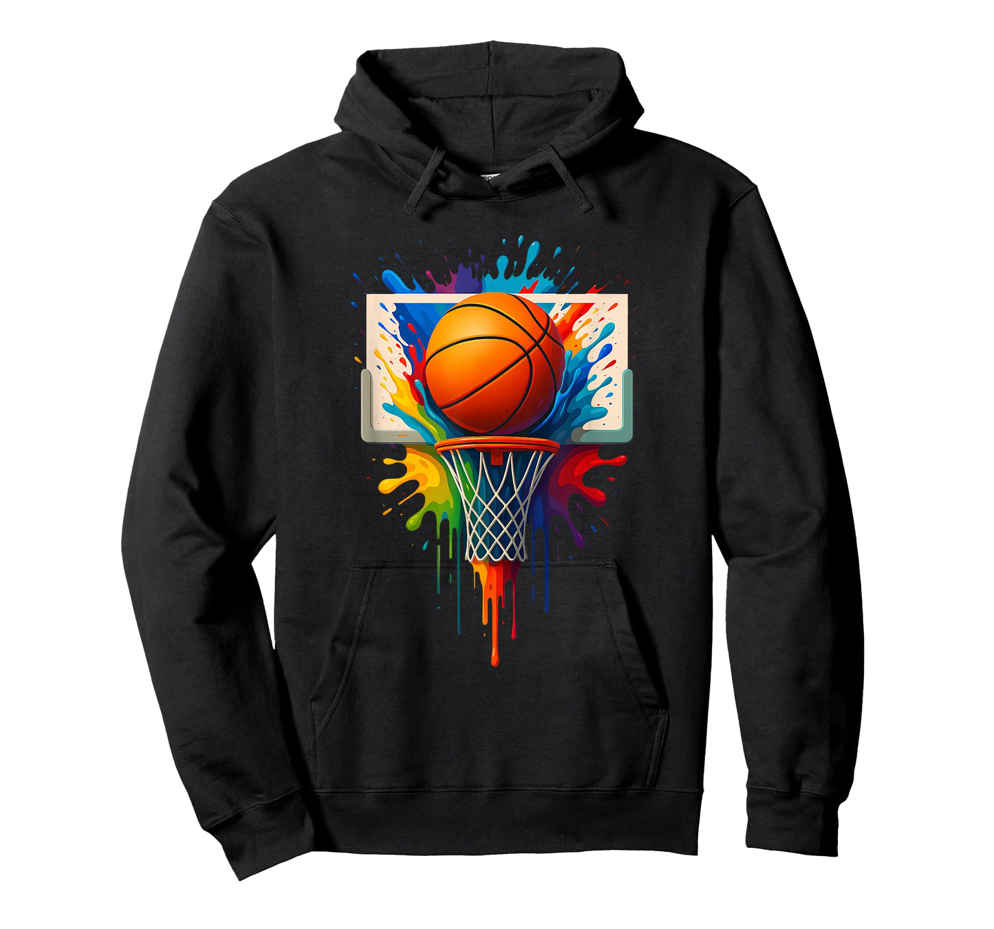 Colorful Basketball Splash Baller Tie Dye Color Team Player T-Shirt