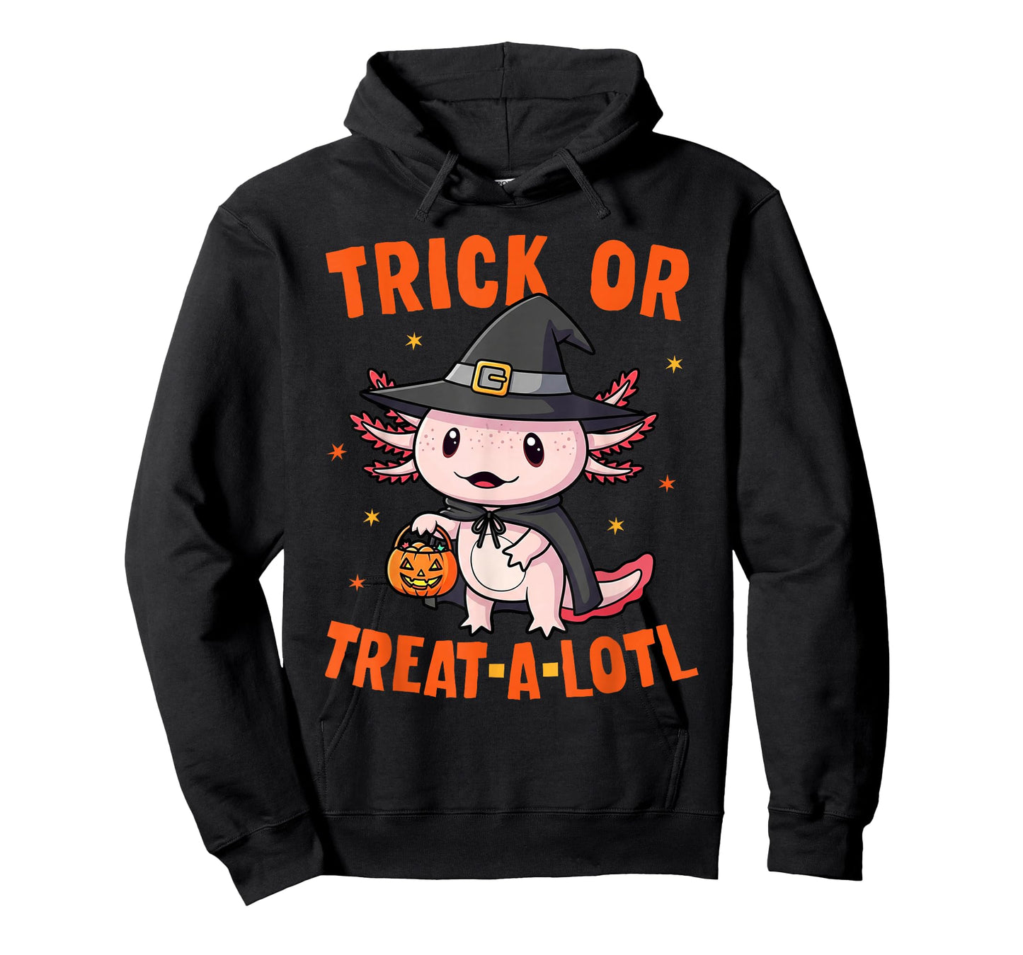 Trick or Treat A Lotl Axolotl Halloween Costume Witch Girls T-Shirt