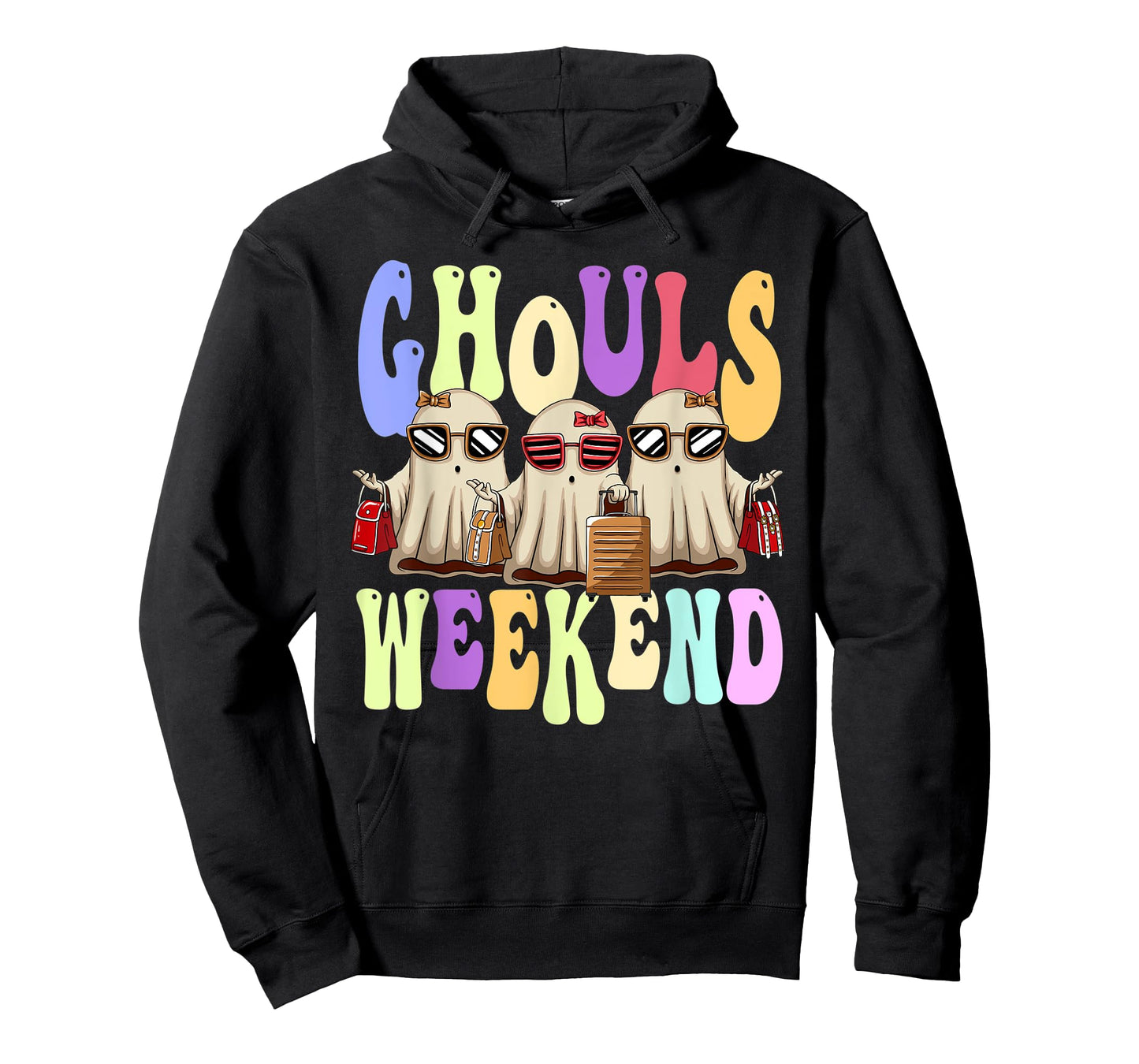 Ghouls Weekend Women Spooky Ghost Halloween Girls Trip T-Shirt