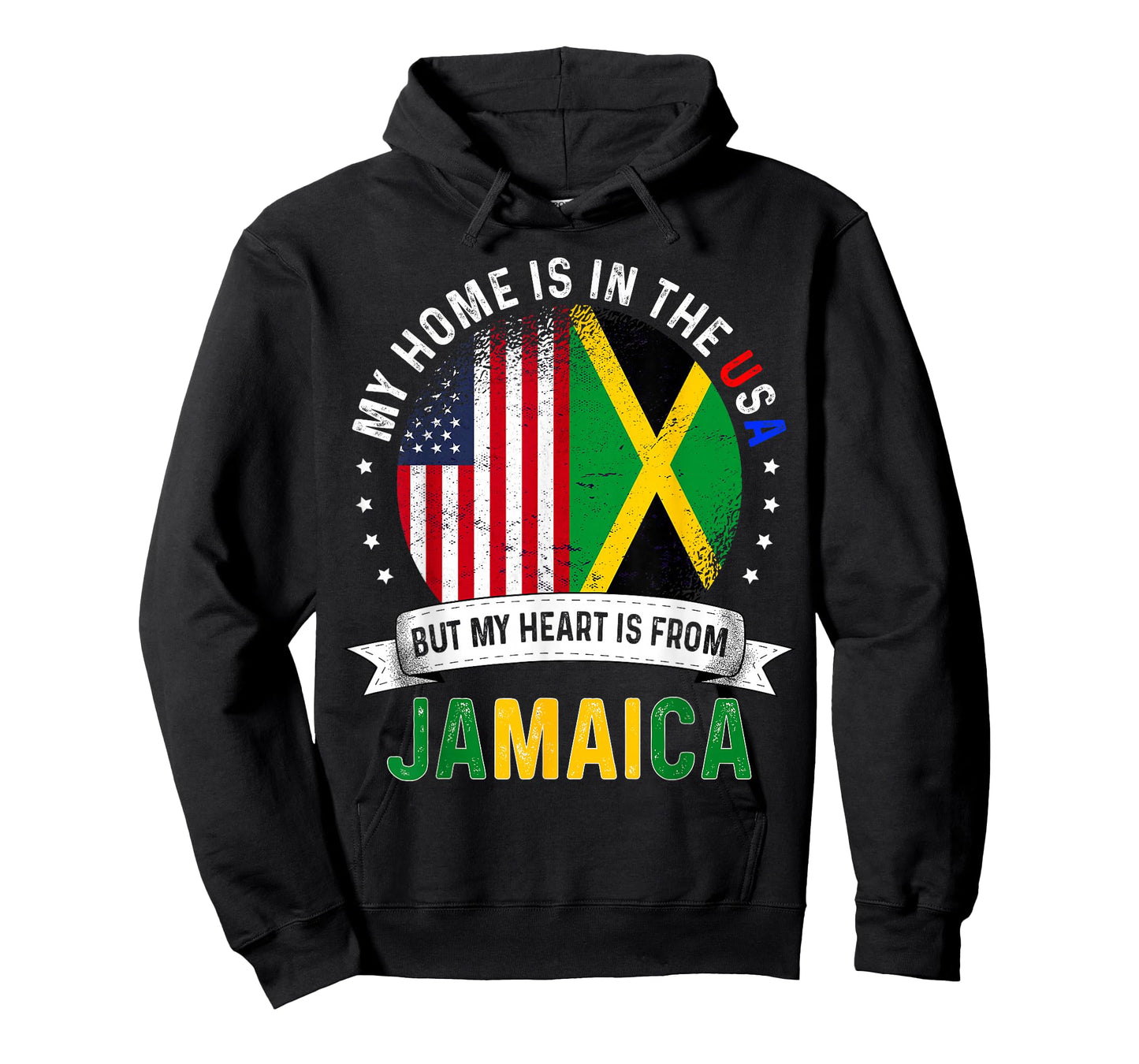 Jamaican American Patriot Heart is from Jamaica Flag T-Shirt Small