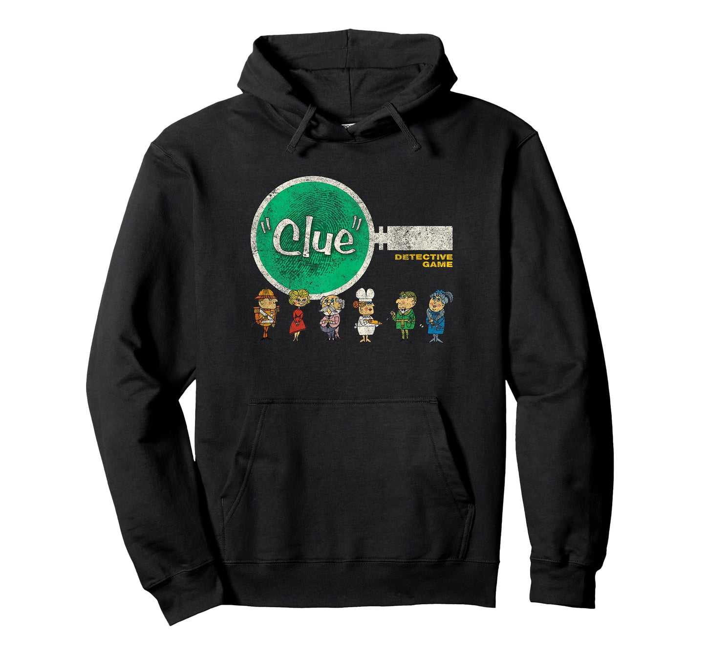 Clue Characters Retro Magnifying Glass Logo T-Shirt Small