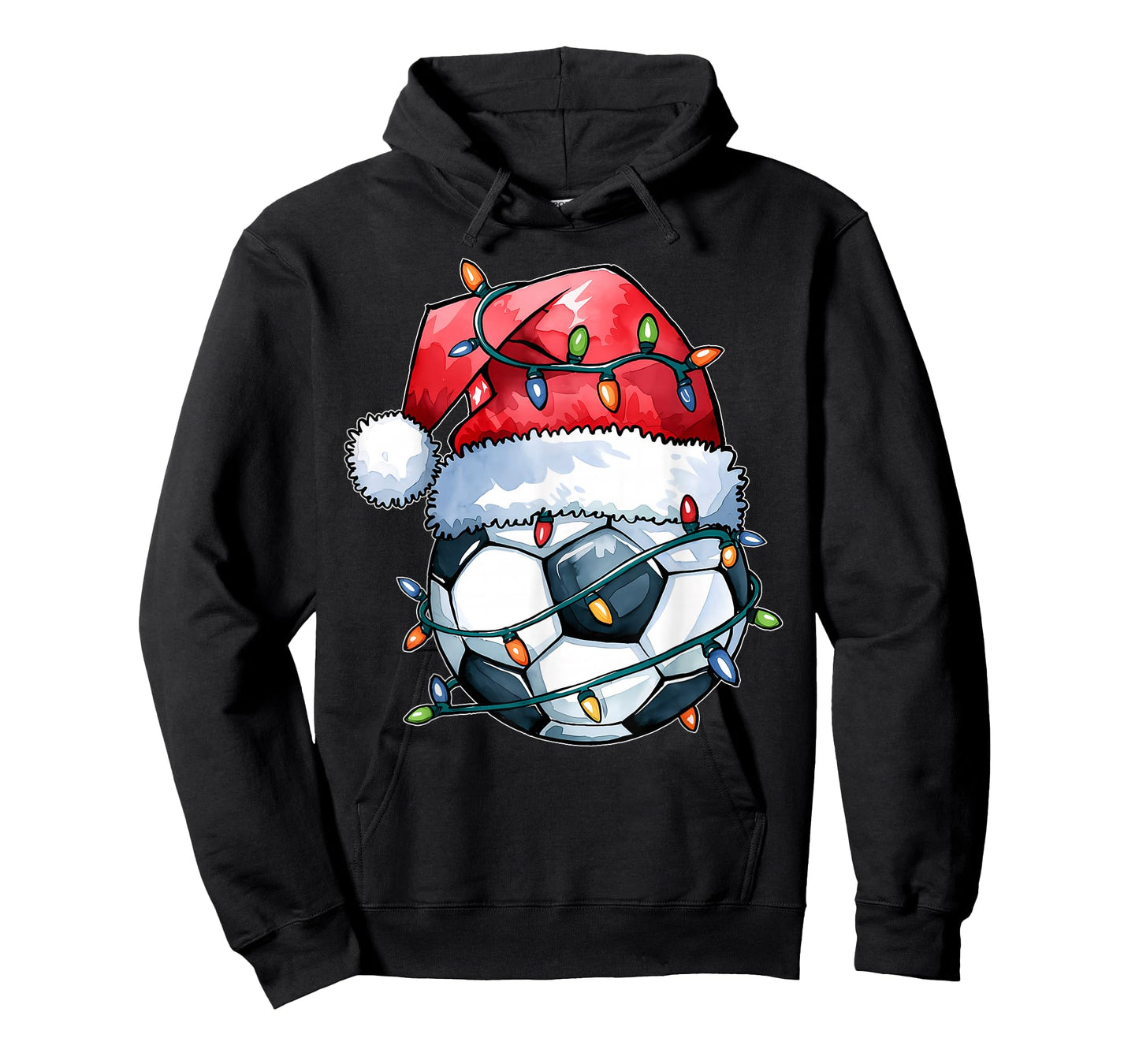 Santa Sports Design For Men Boys Christmas Soccer Player T-Shirt