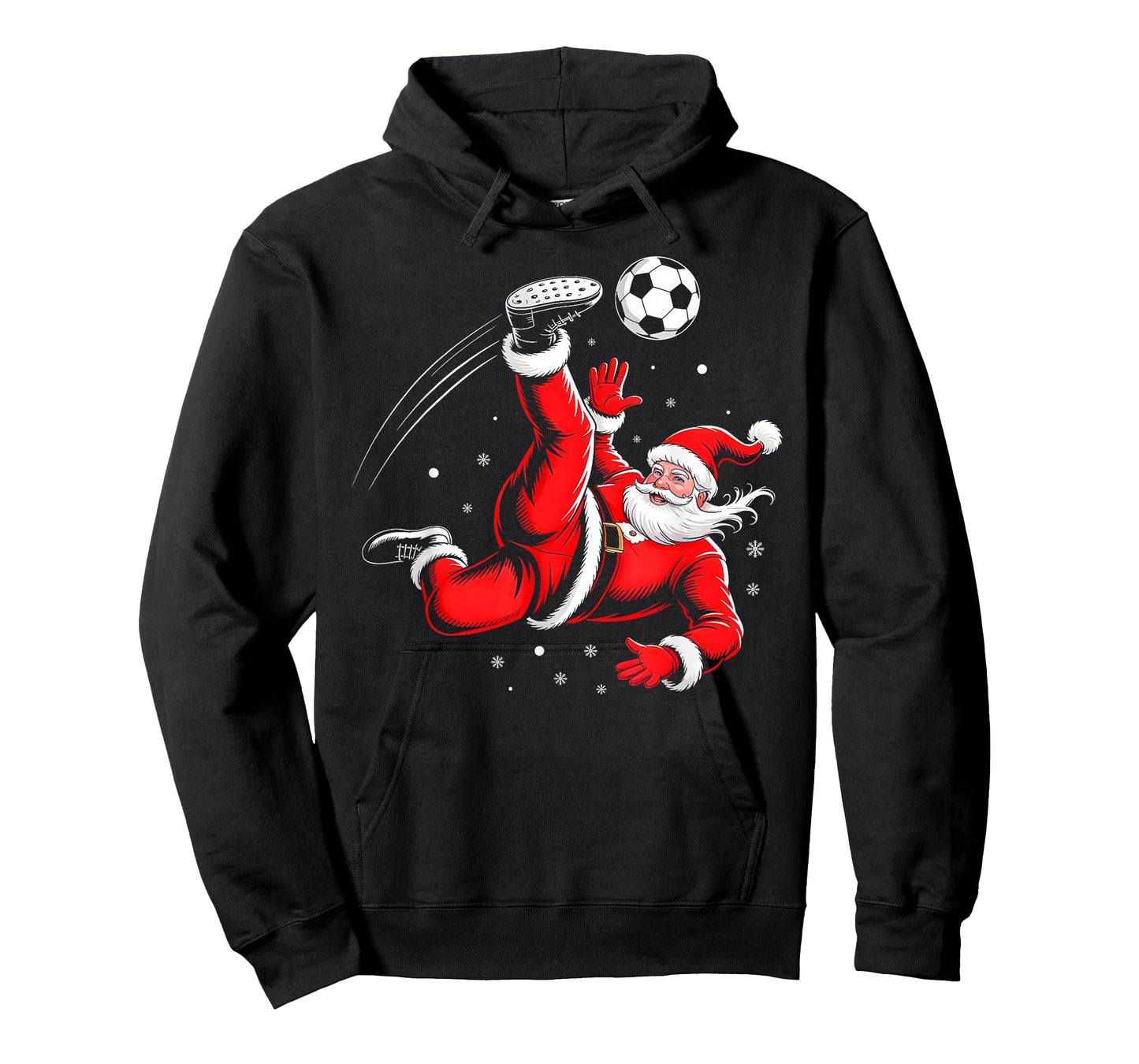 Santa Plays Soccer Christmas Sports Design for Men Boys T-Shirt