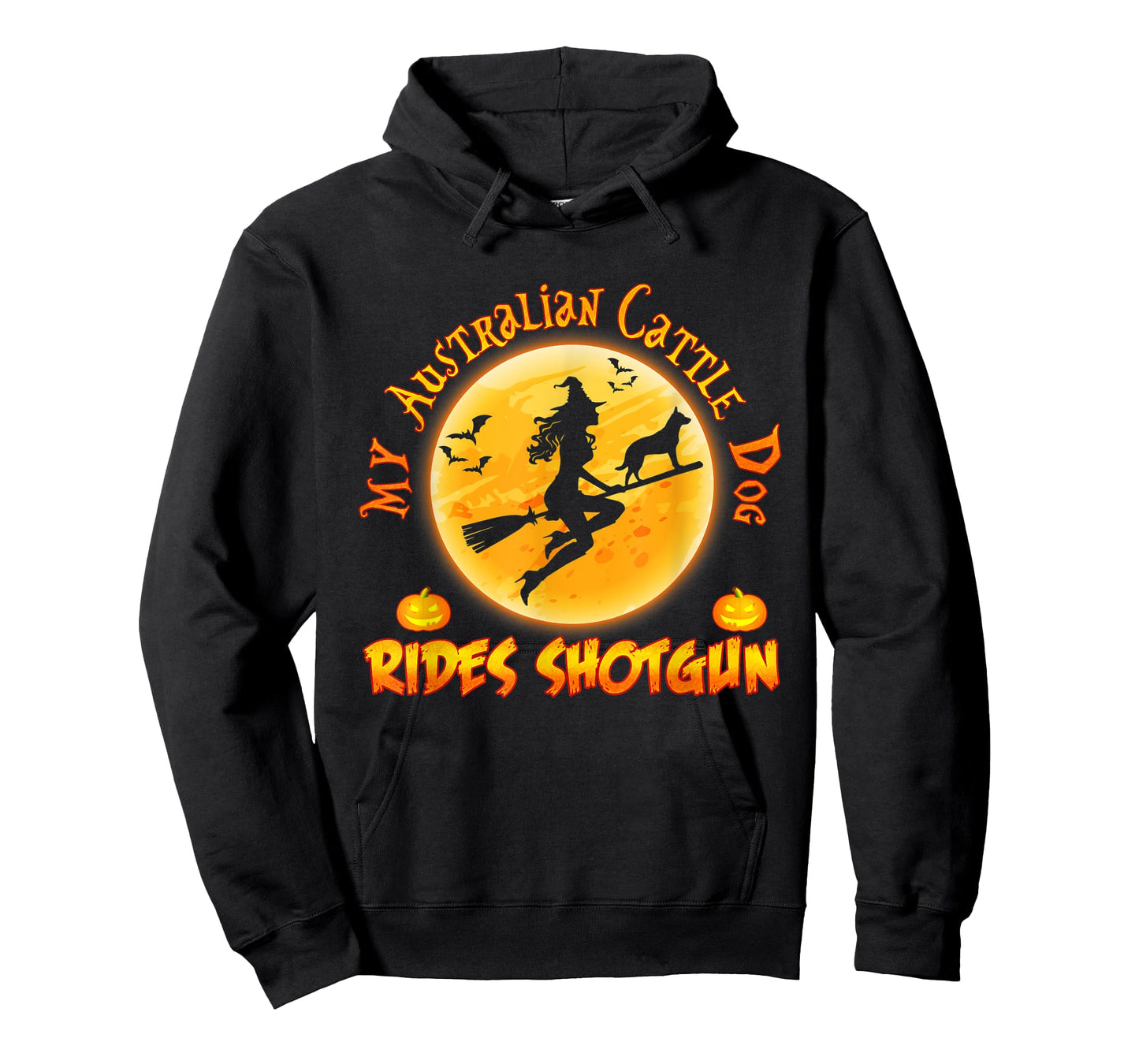My Australian Cattle Dog Rides Shotgun Halloween Costumes T-Shirt