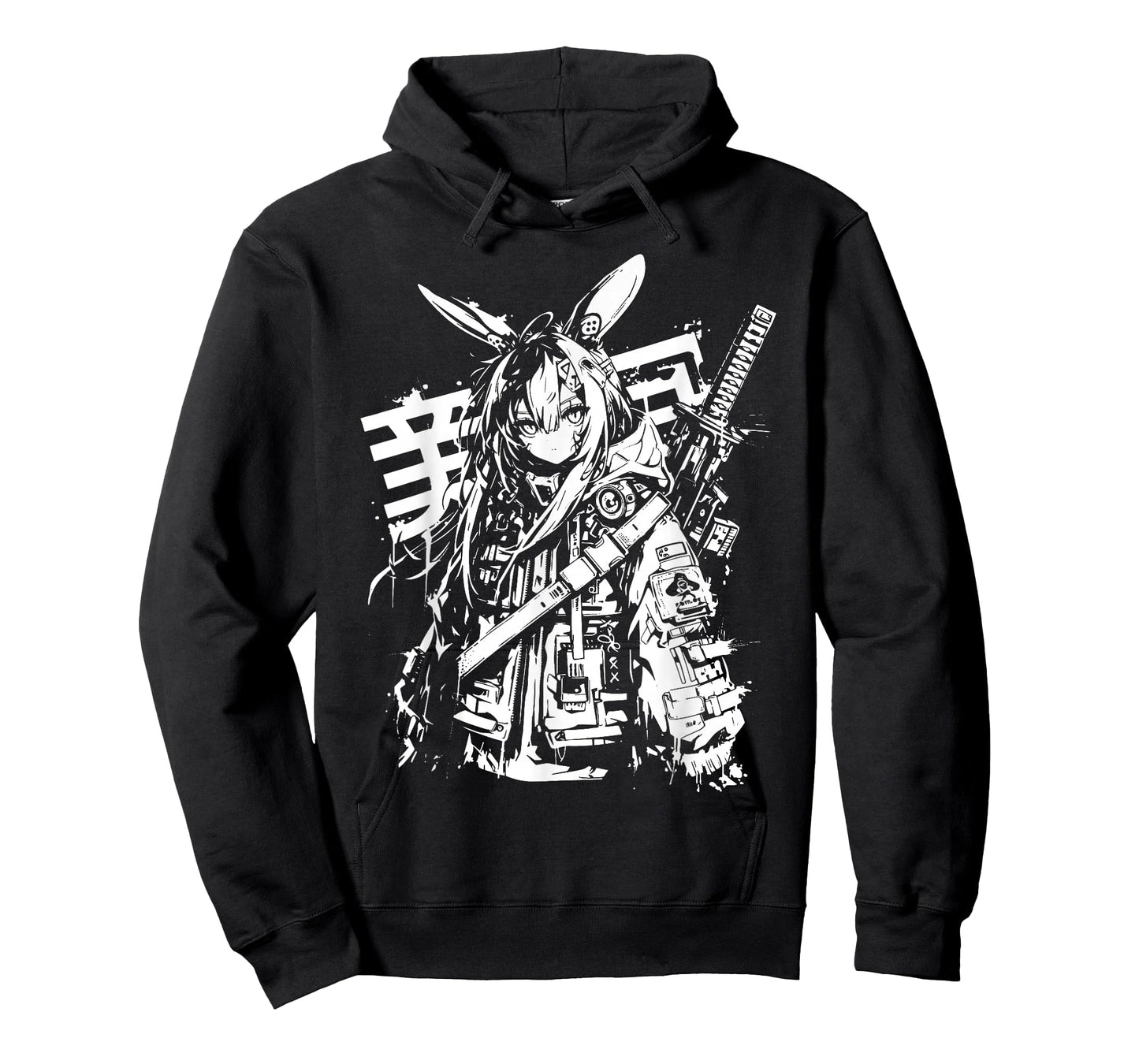 Anime Manga Cyberpunk Aesthetic Techwear Harajuku Bunny T-Shirt