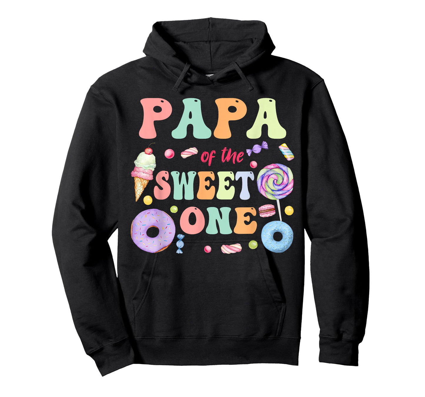 Papa of The Sweet One Lollipop Candy Birthday Party Family T-Shirt