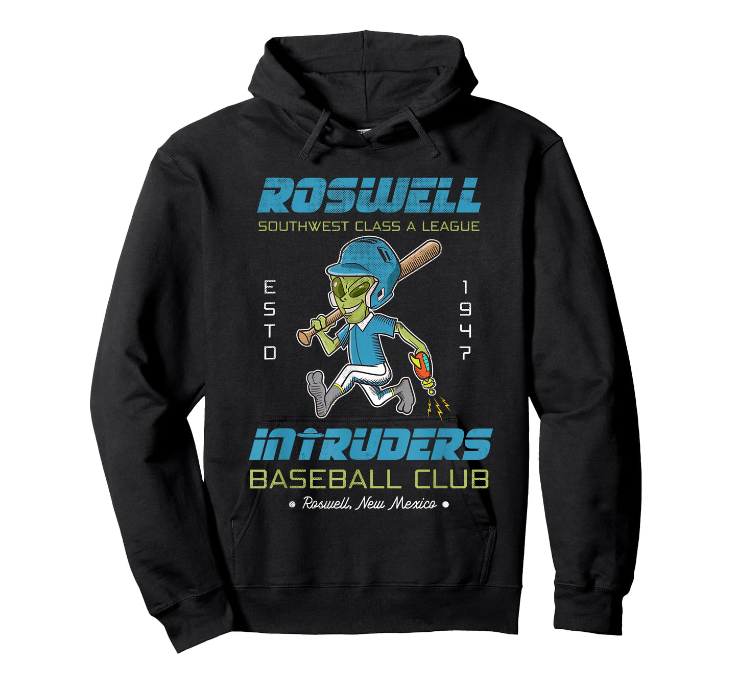 Roswell NM Intruders Minor League Retro Baseball Team T-Shirt