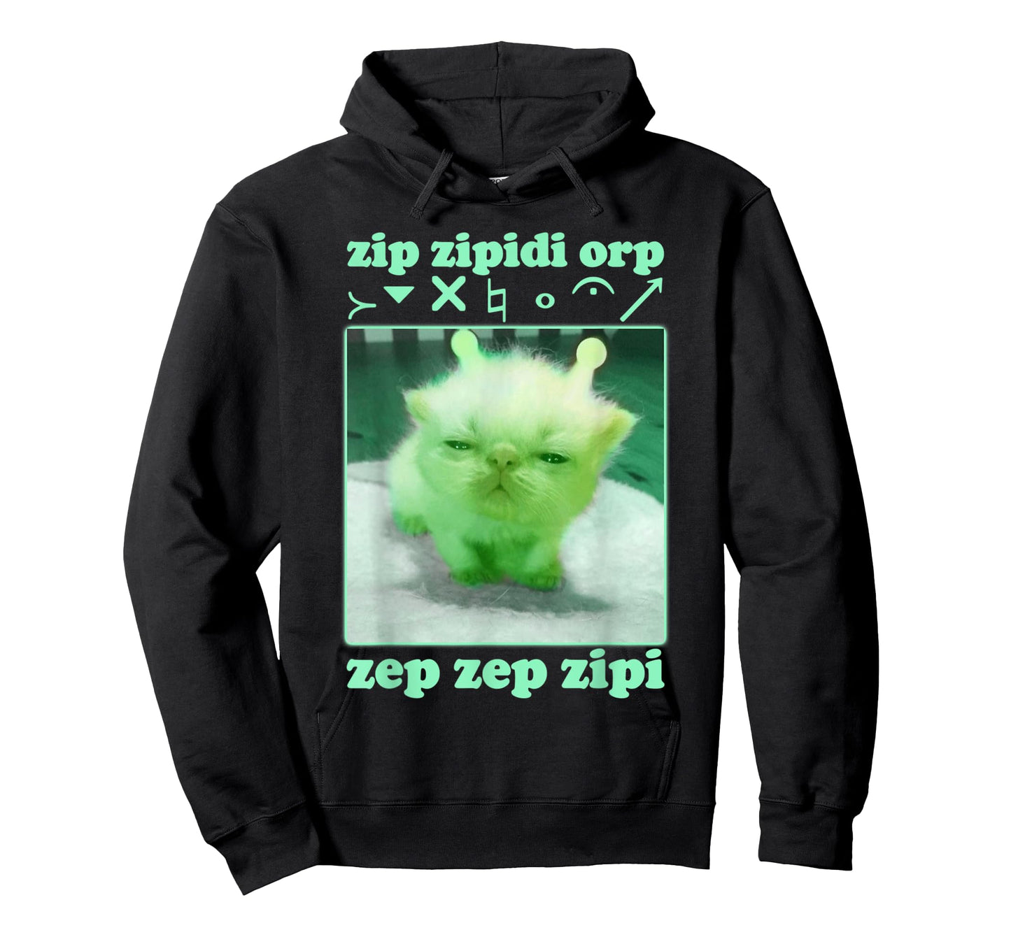 Funny Alien Cat Dank Meme Cringe Cat Woman Man Kids T-Shirt