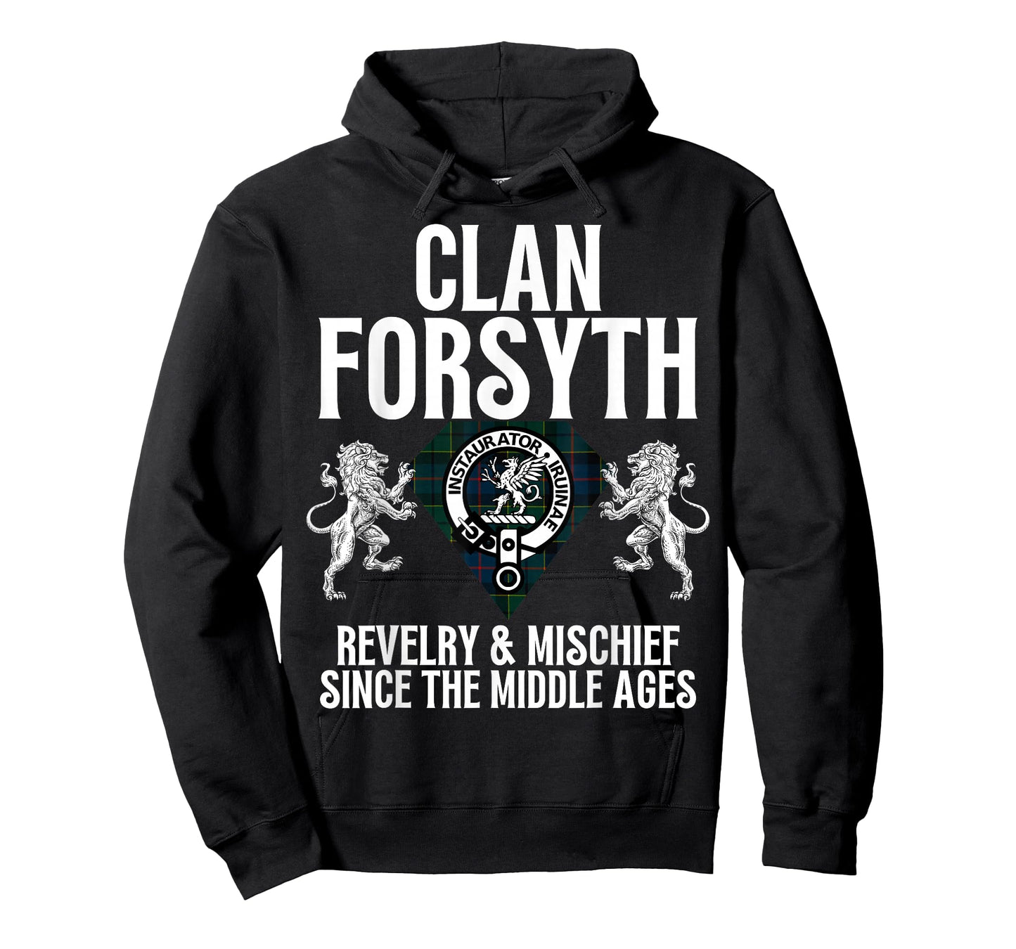 Forsyth Clan Scottish Name Coat Of Arms Tartan Family Party T-Shirt