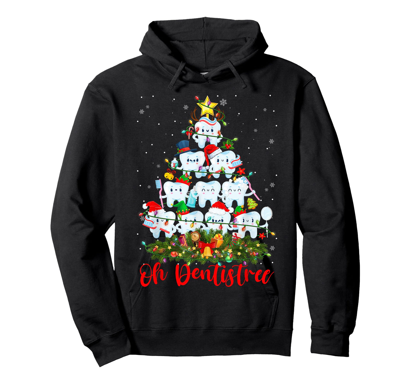 Oh Dentistree Dentistry Christmas Tree Dentists Xmas Pajamas T-Shirt