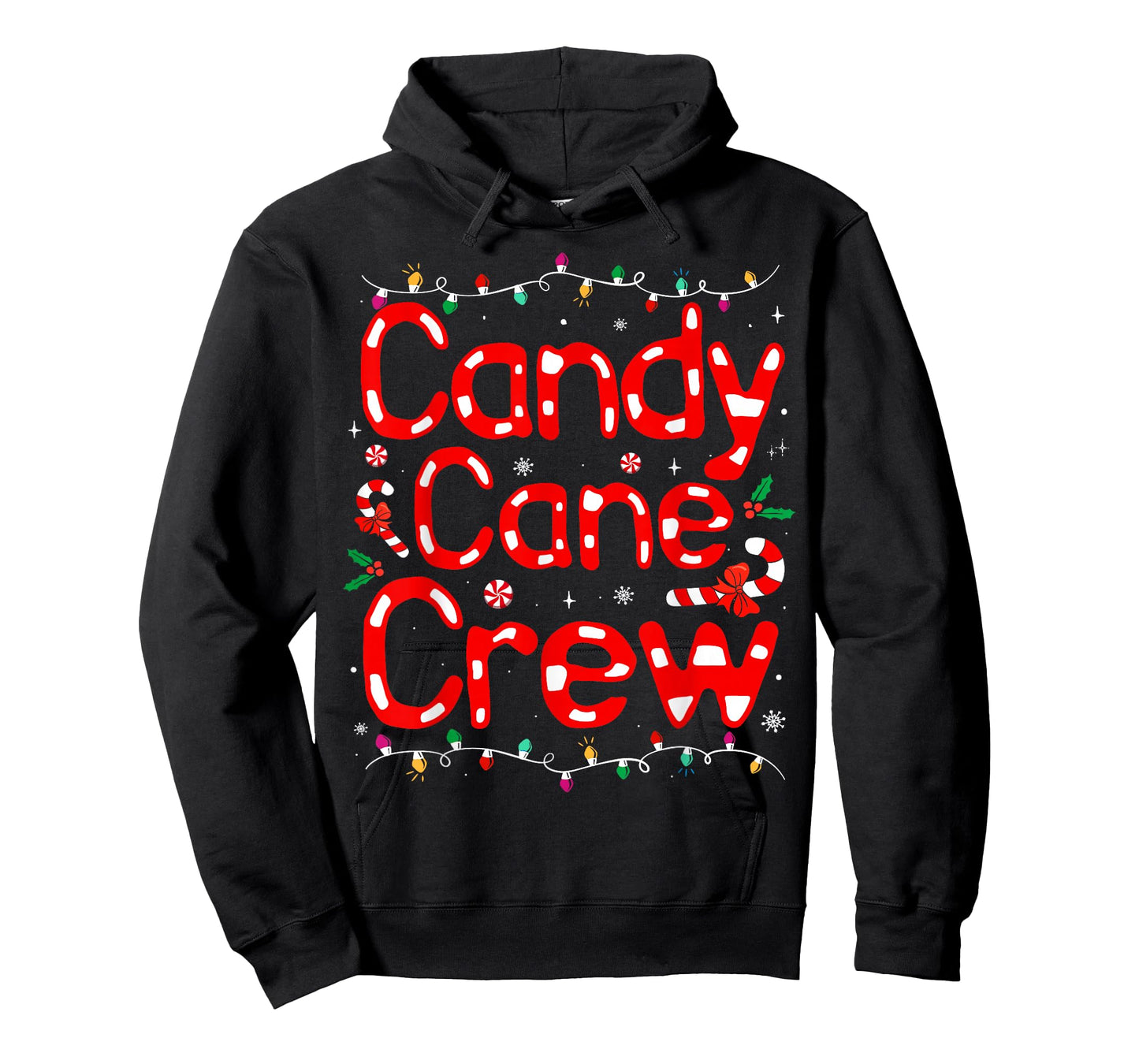 Candy Cane Crew Christmas Candy Love Funny Family Pajama T-Shirt
