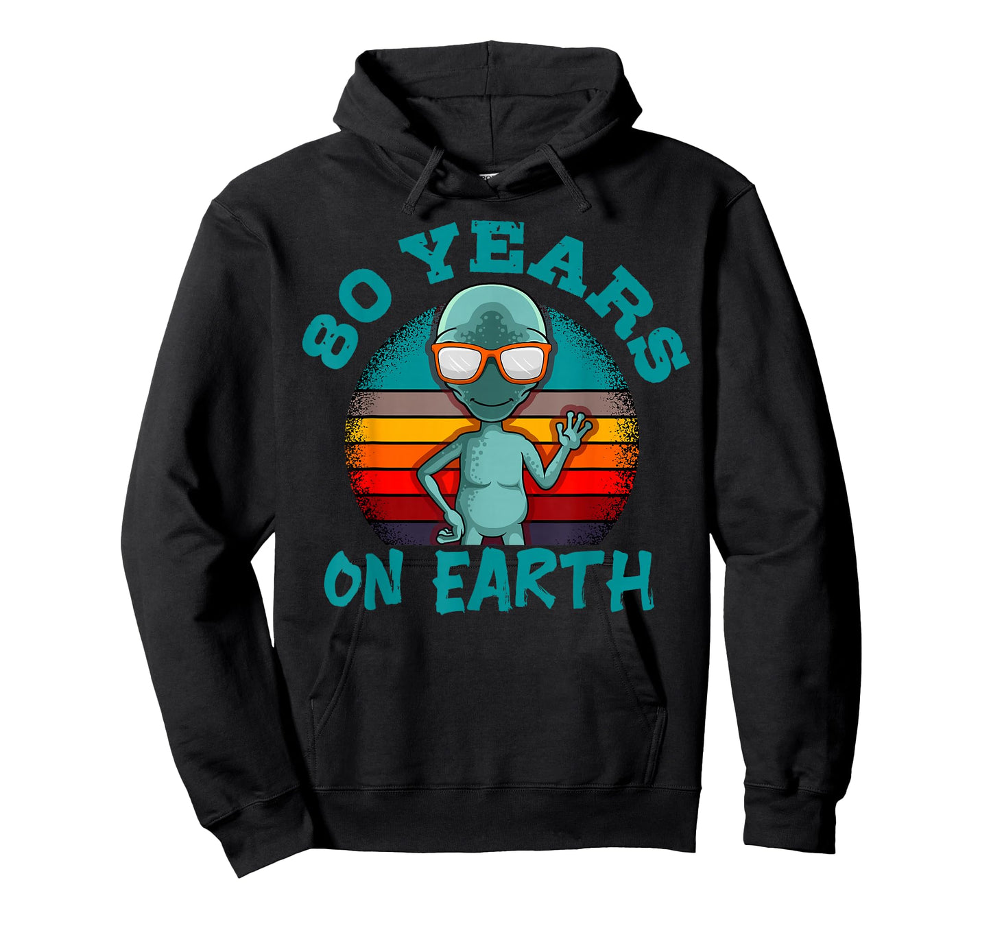 Alien 80th Birthday Party UFO Space Galaxy Traveler Cosmos T-Shirt