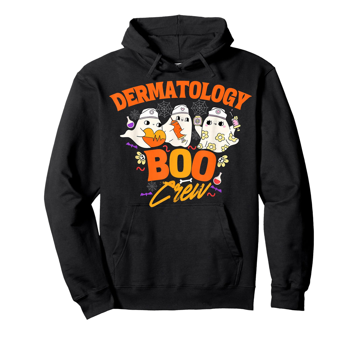 Dermatology Boo Crew Halloween Nurse Ghost Dermatologist T-Shirt