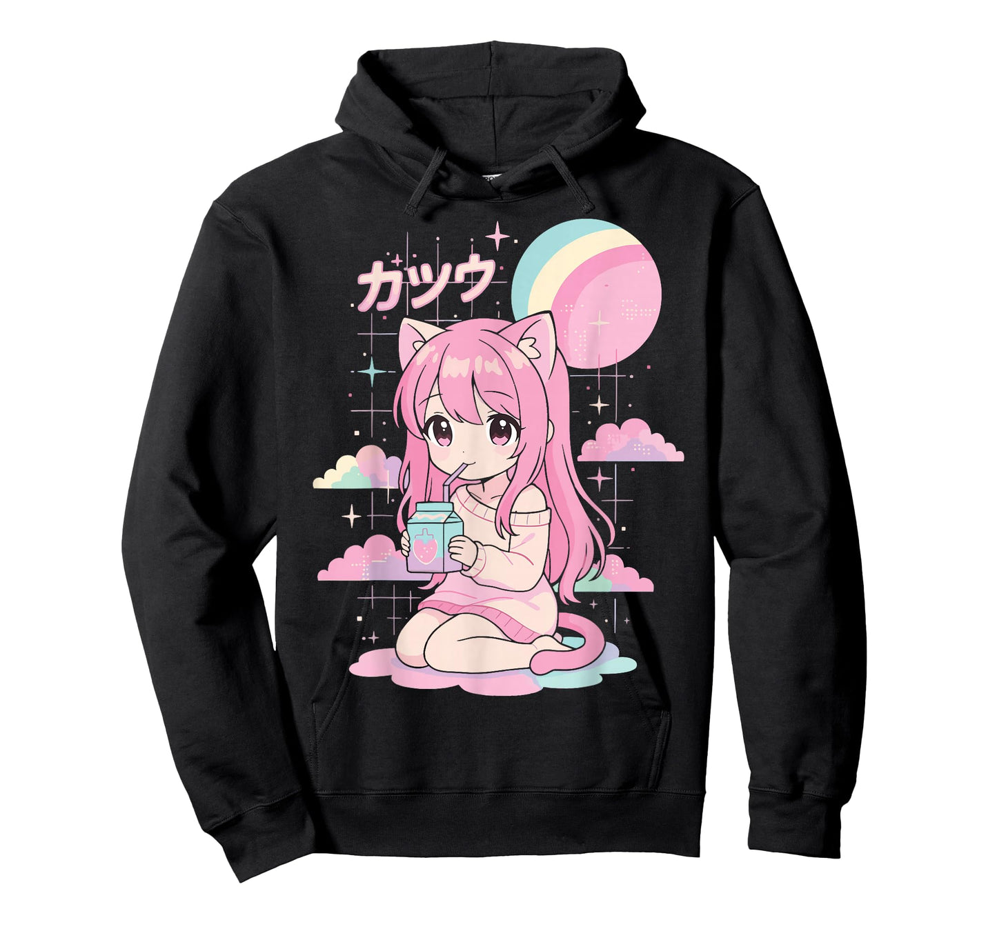 Anime Girl Strawberry Milk Kawaii Aesthetic Manga T-Shirt