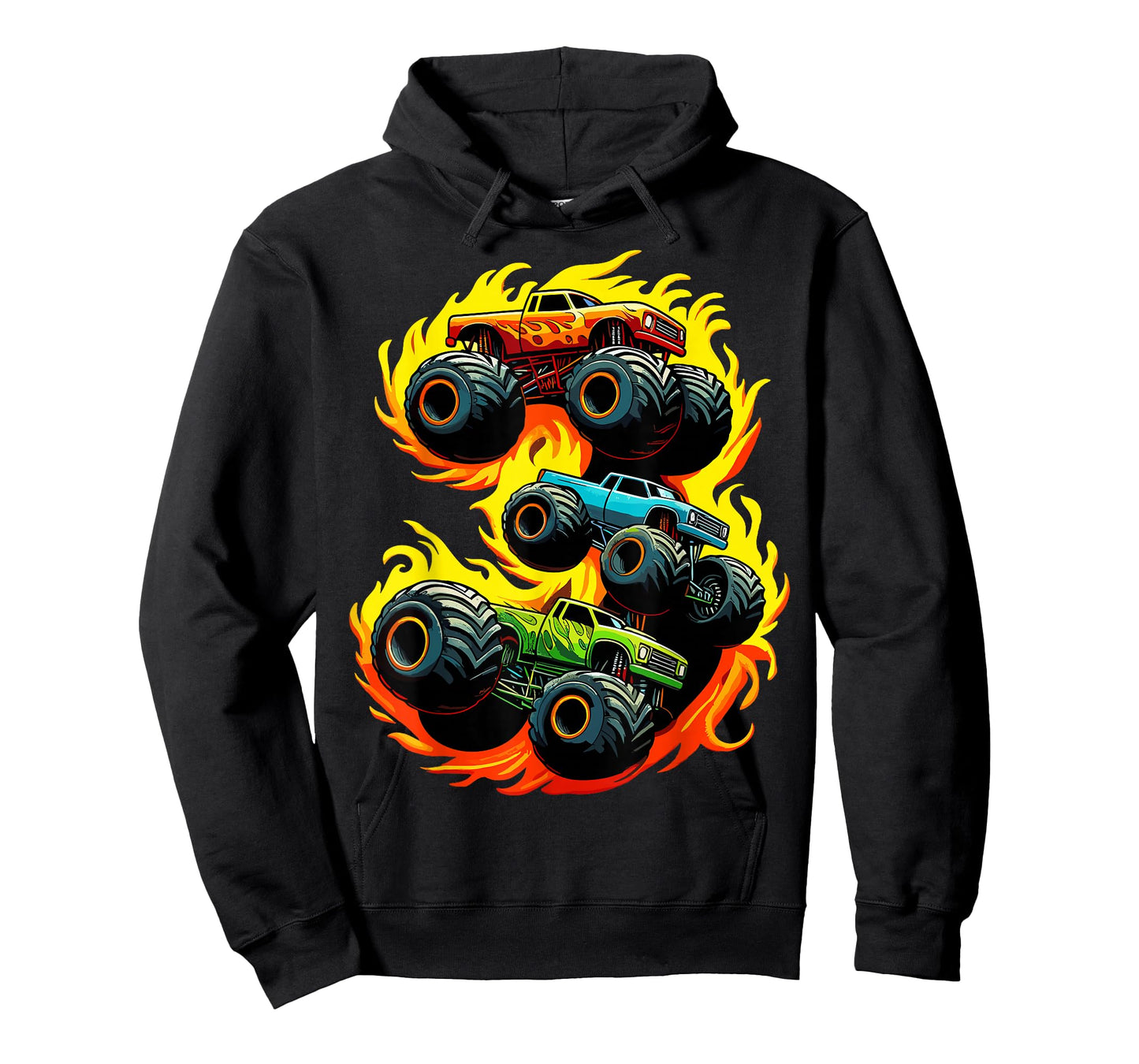 3 Year Old 3rd Birthday Boy Monster Truck T-Shirt