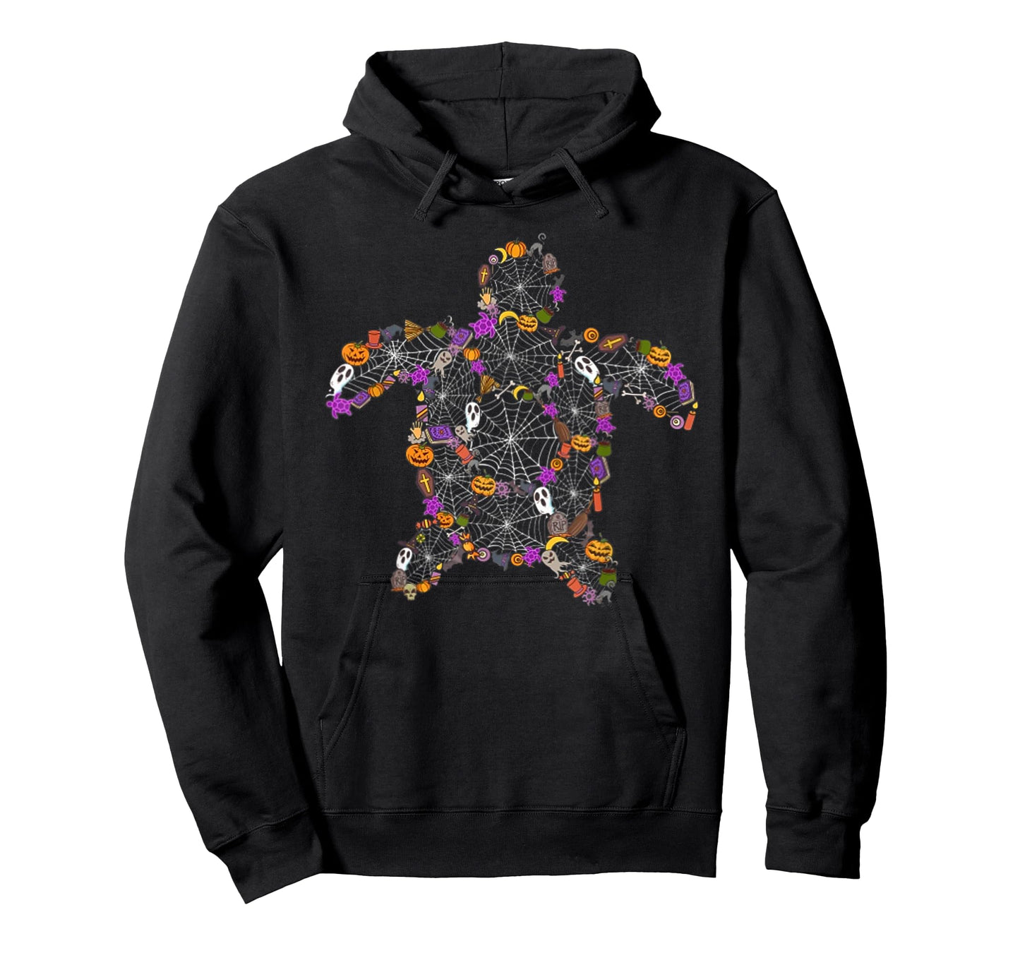 Sea Turtle Halloween Spider-web Pumpkin Ghost Halloween T-Shirt