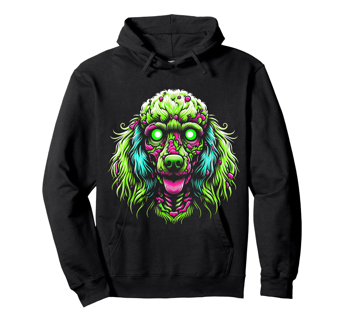 Zombie Poodle Dog Ghost Dark Halloween Horror Skeleton Gifts Men Women Kids T-Shirt