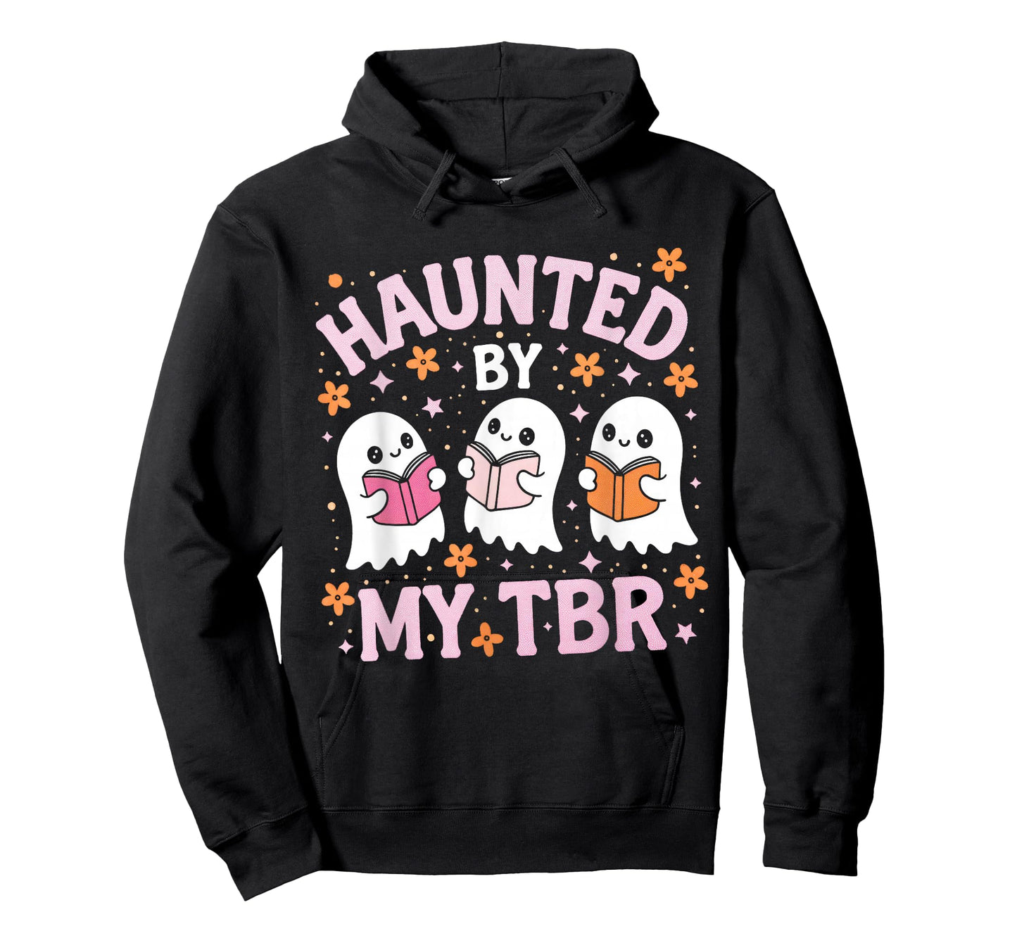 Haunted by My TBR Cute Ghost Reading Books Halloween T-Shirt