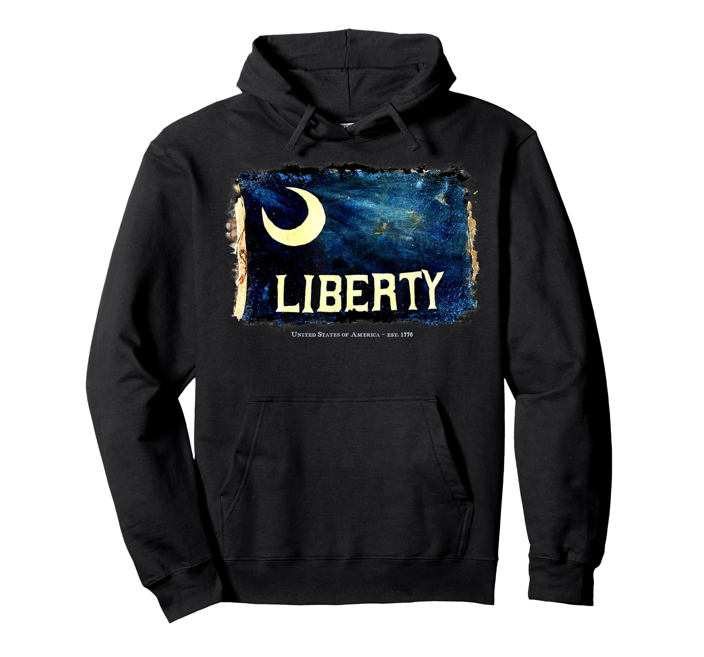 American Flag LIBERTY Ft Moultrie South Carolina Militia T-Shirt for Women Men