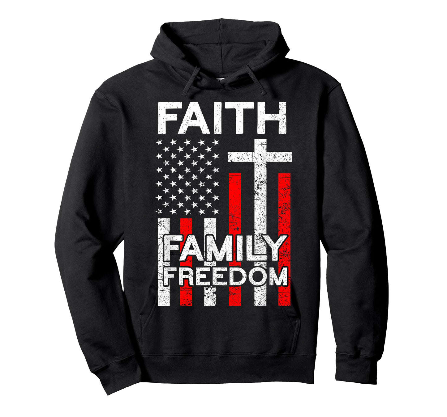 Faith Family Freedom | American Veterans Day Family Faith T-Shirt