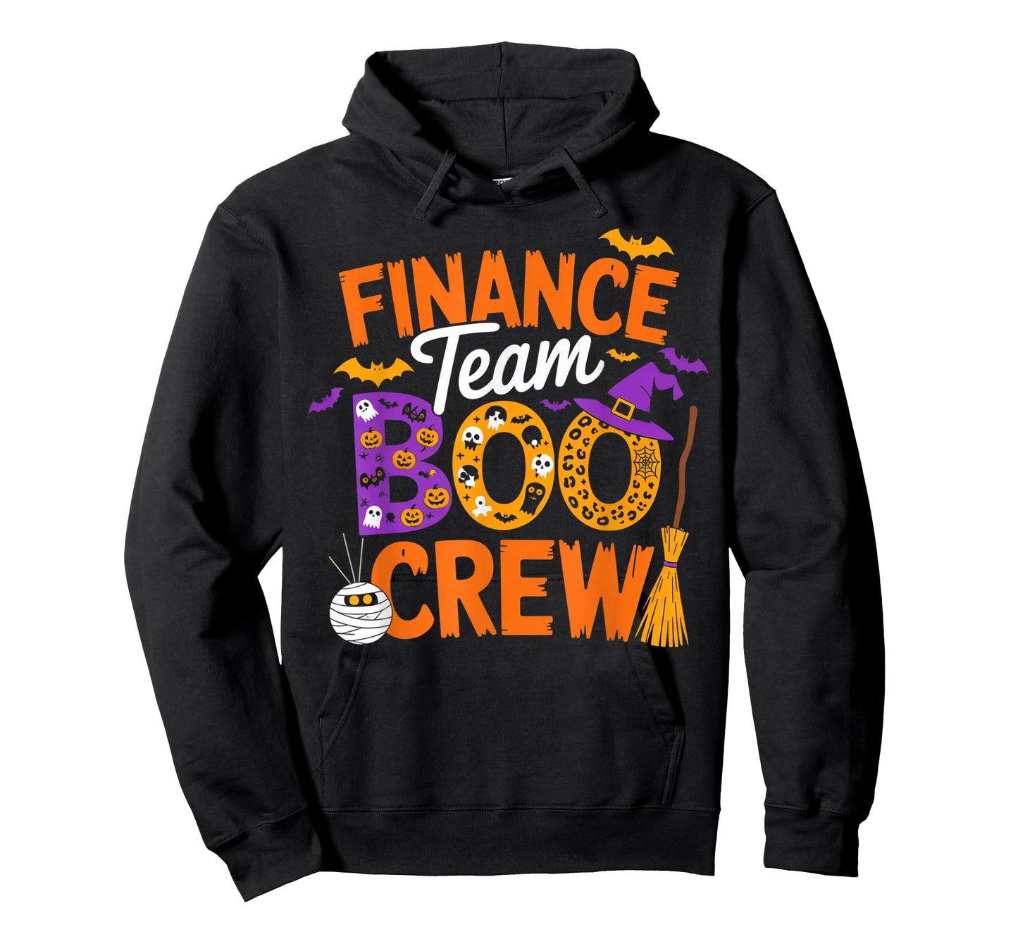 Finance Team Boo Crew Halloween Matching Spooky Outfit T-Shirt