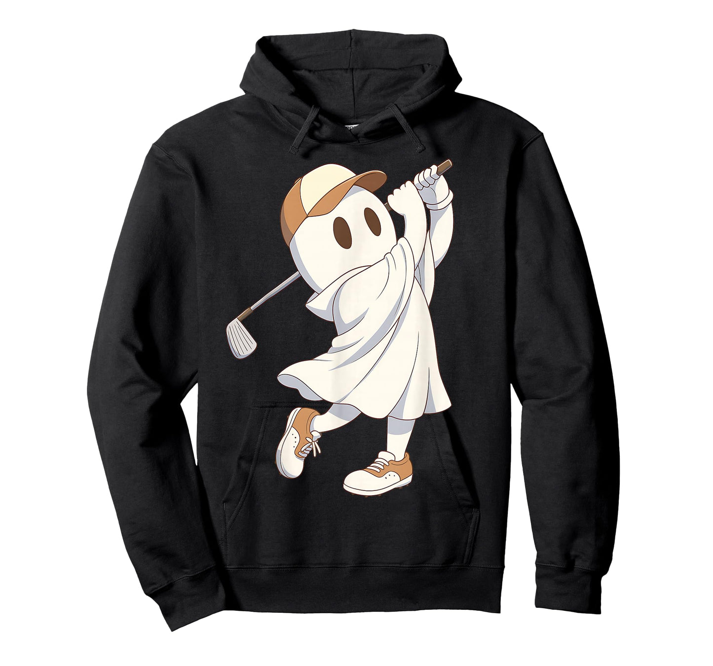 Funny Golf Costume Halloween Ghost Playing Graphic T-Shirt