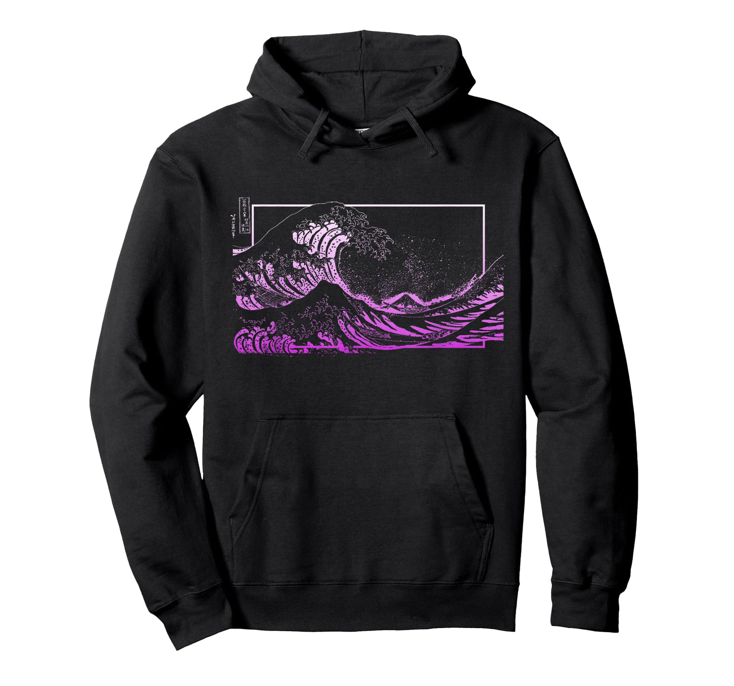 Purple Great Wave Off Kanagawa Purple Color Graphic T-Shirt