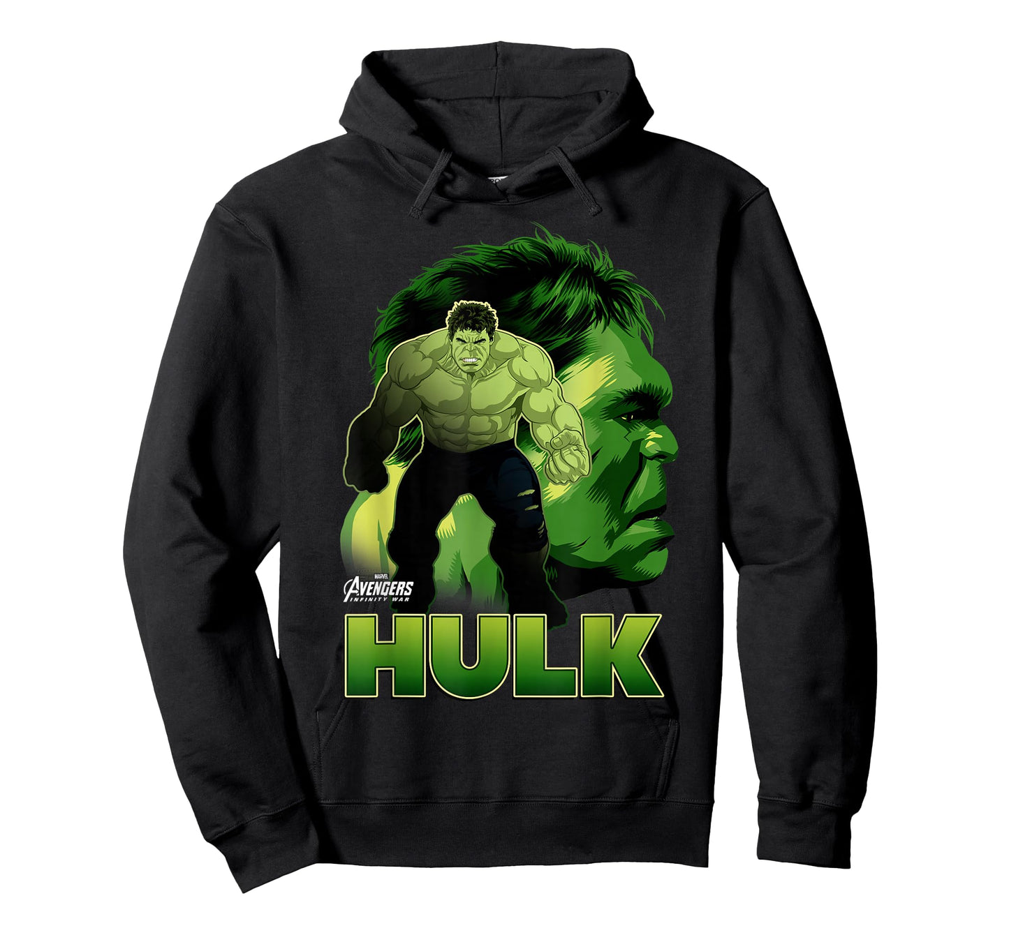 Marvel Infinity War Hulk Big Head Profile Graphic T-Shirt T-Shirt
