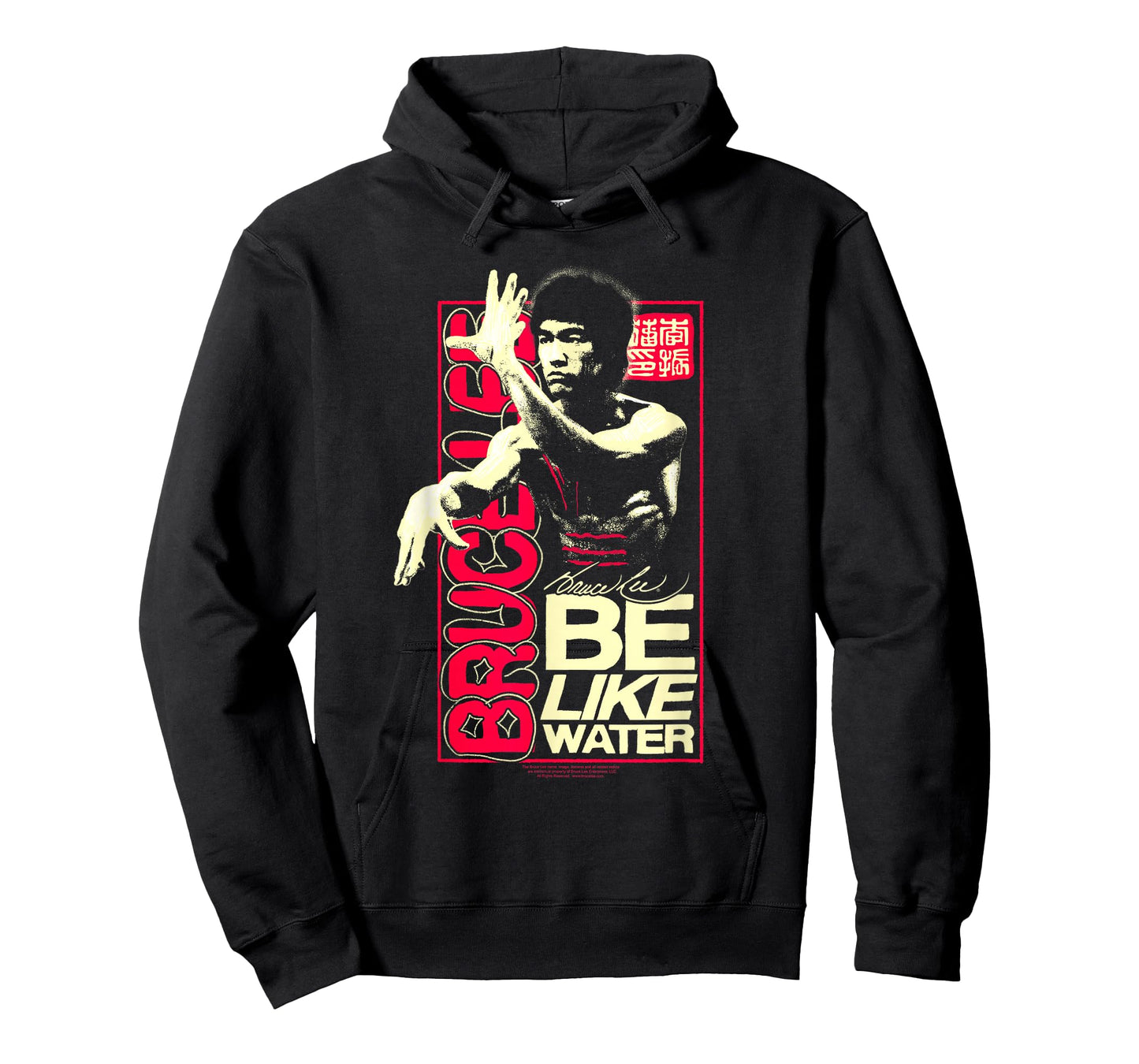 Bruce Lee Be Like Water Retro Martial Arts Poster T-Shirt