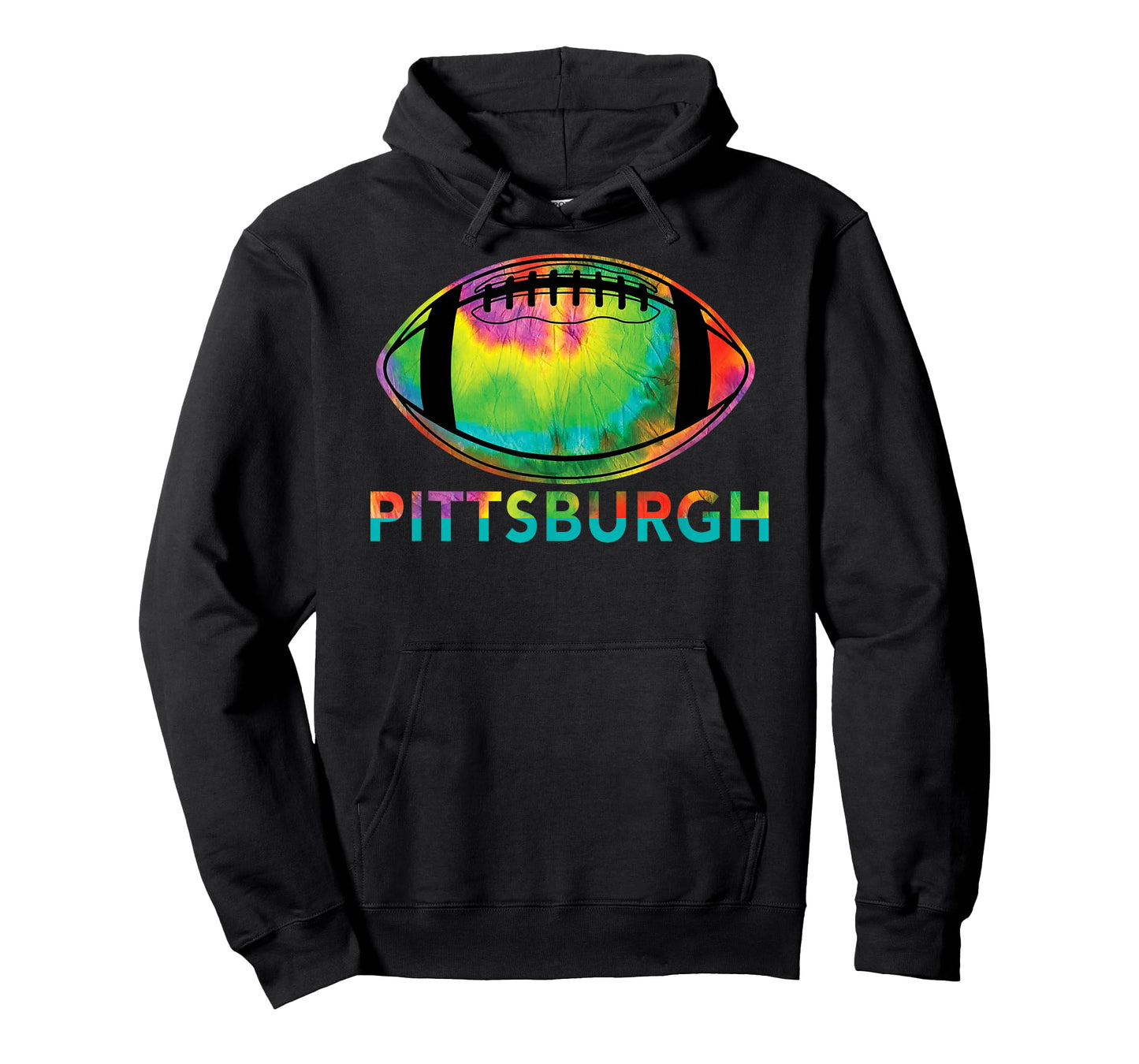 Tie Dye Cool Football Design Apparel Pittsburgh T-Shirt