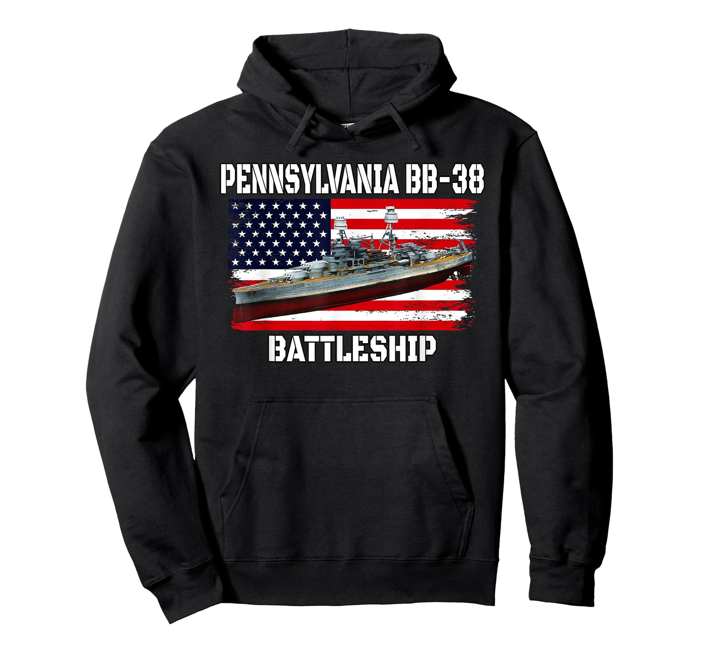 USS Pennsylvania BB-38 Battleship Veteran Father Dad Grandpa T-Shirt