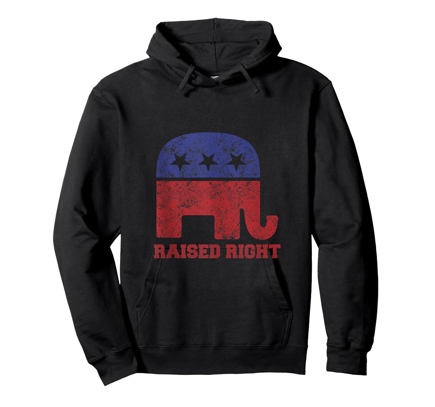 Raised Right! Republican Elephant Vintage Logo Tank Top