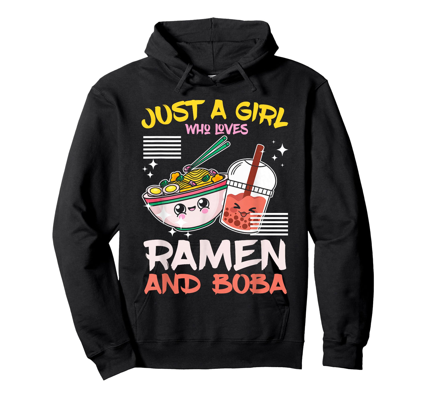Just A Girl Who Loves Ramen And Boba Bubble Tea Japanese T-Shirt