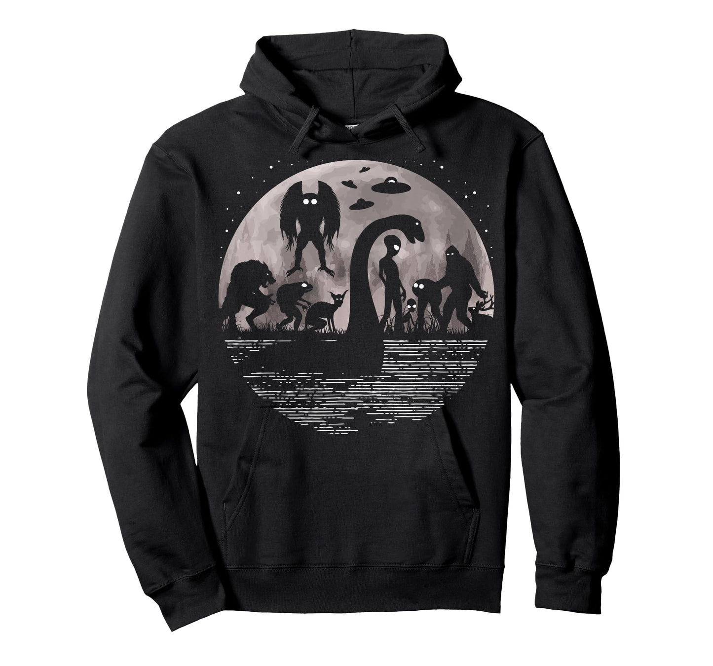 Bigfoot Loch Ness Monster Mothman And Aliens! Funny Cryptid T-Shirt