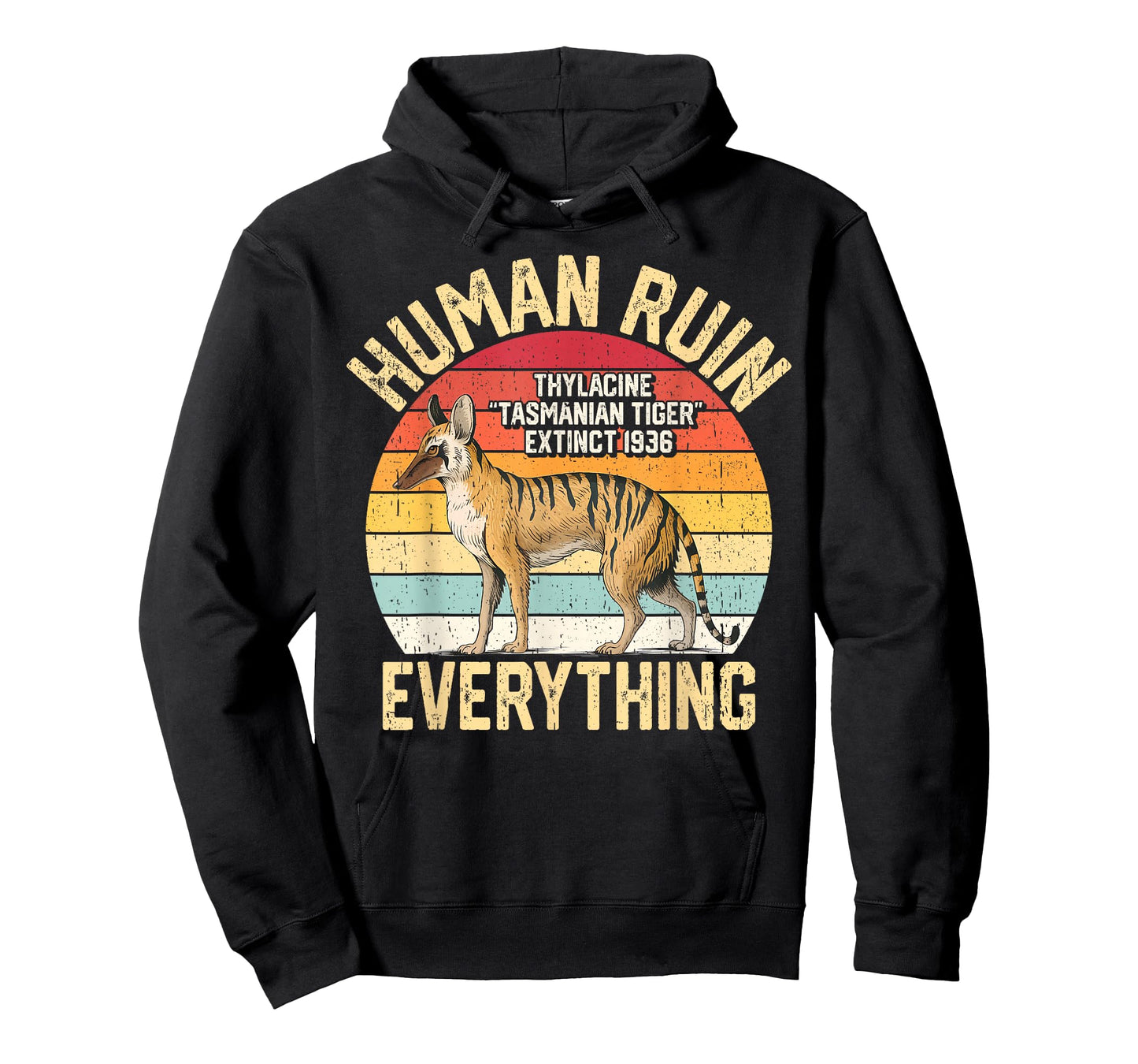 Tasmanian Tigers Thylacine Wolf Australian Extinct T-Shirt
