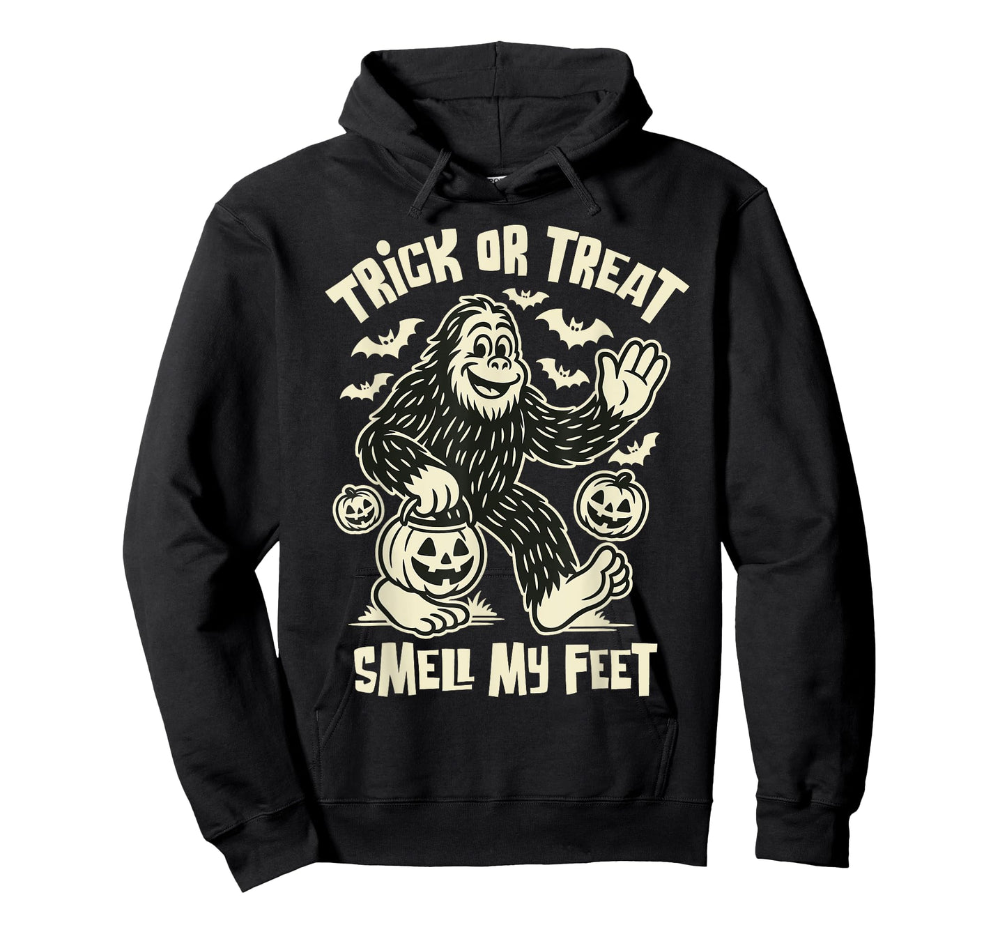 Trick or Treat Smell My Feet Funny Bigfoot Halloween T-Shirt