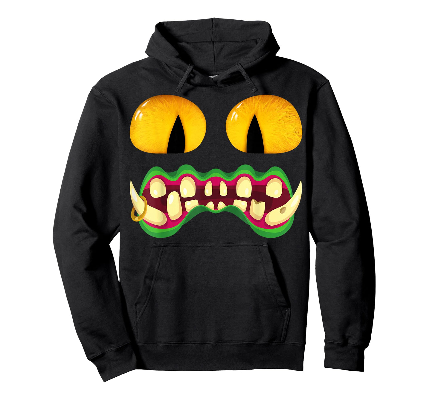 Men's Women's Cat Monster Face Halloween Costume T-Shirt