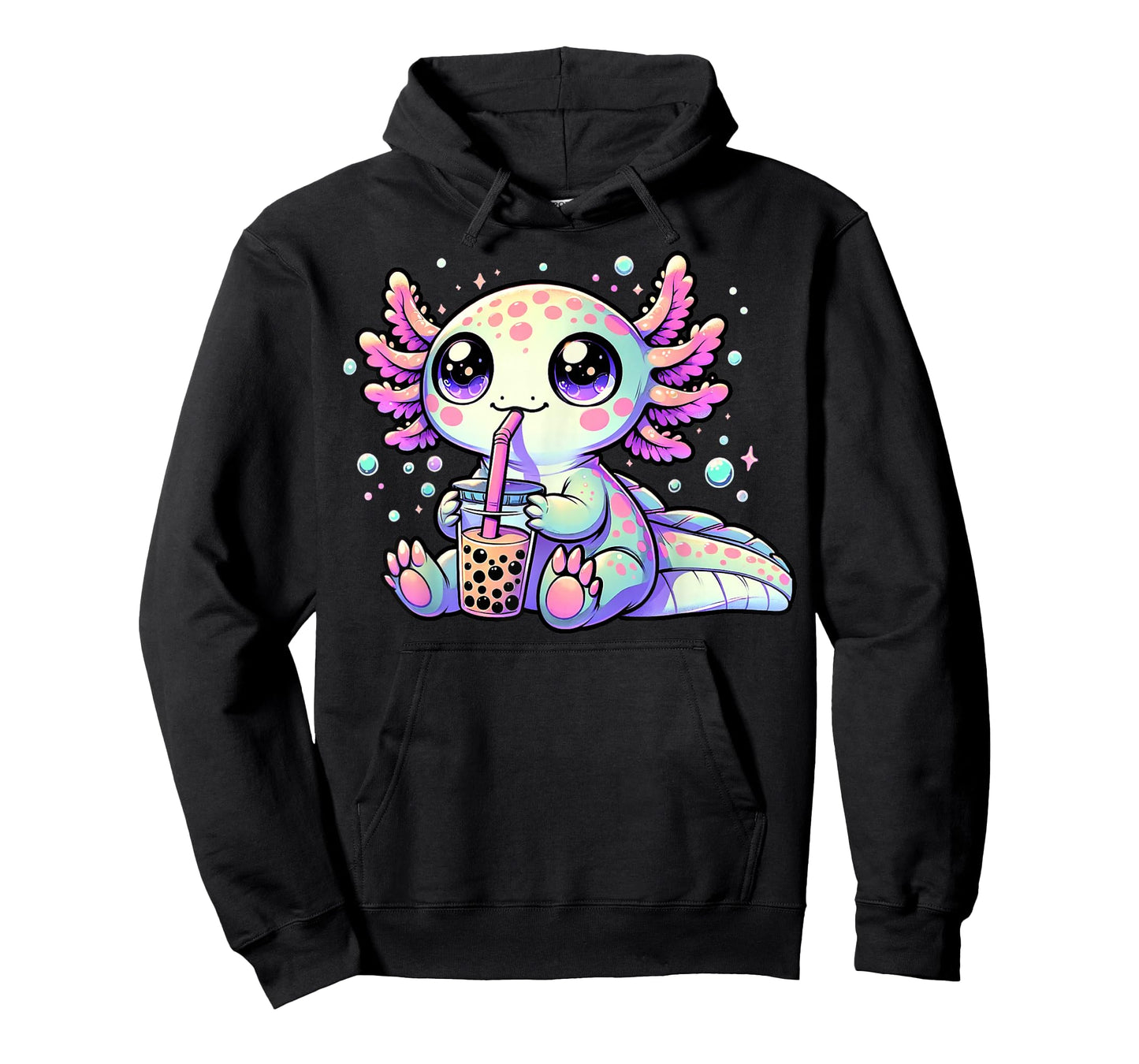 Axolotl Bubble Boba Tea Kawaii Anime Gifts Women, Men, Kids T-Shirt