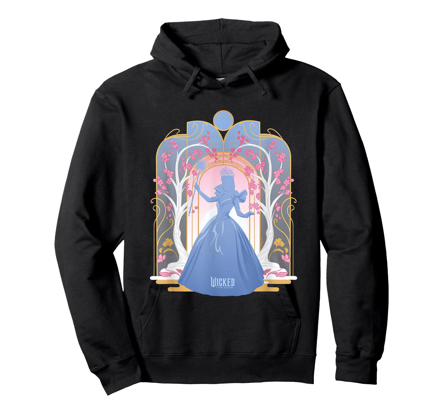 Wicked: for Good Glinda Silhouette in Blue T-Shirt
