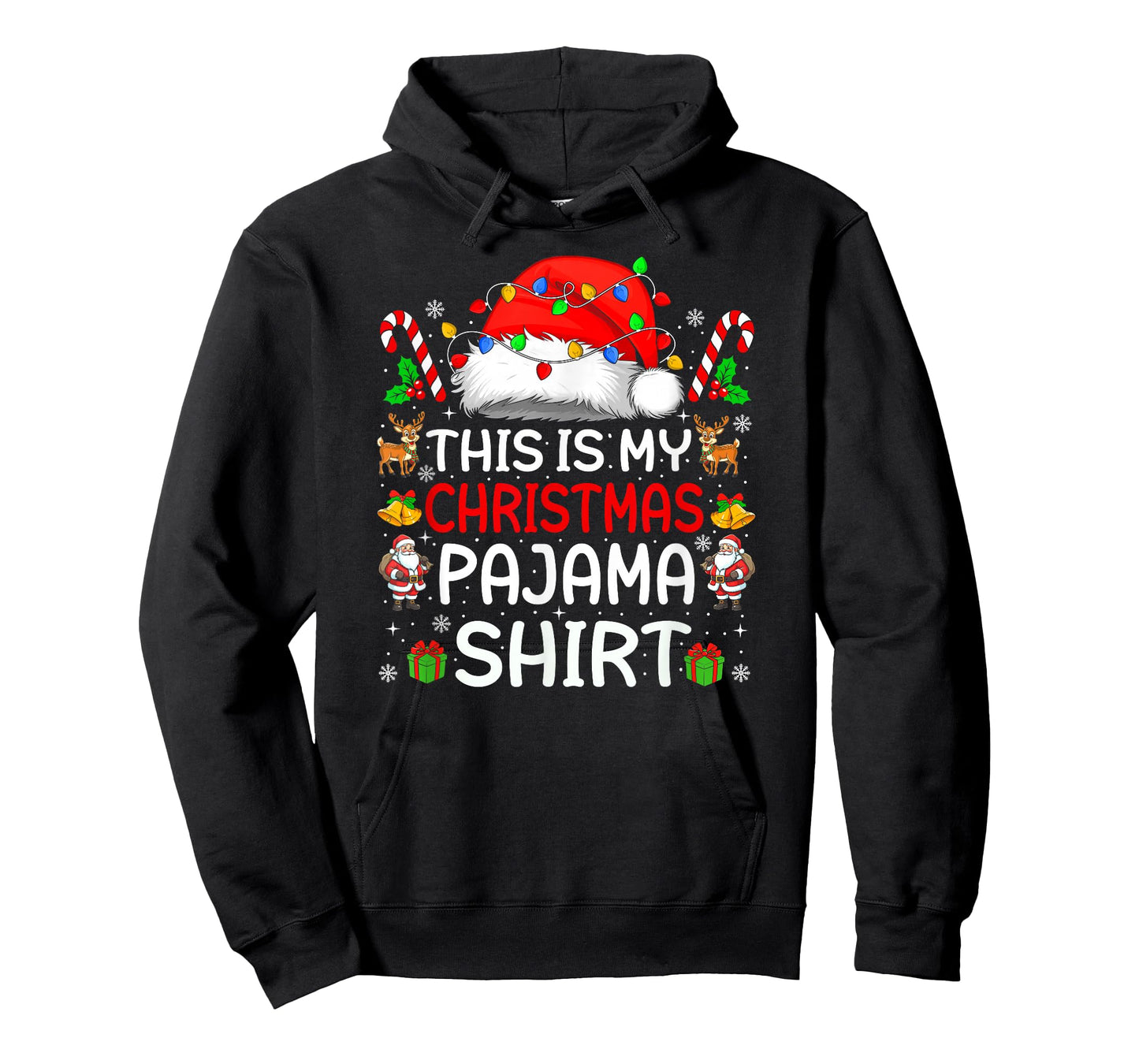This is My Christmas Pajama Shirt Funny Xmas PJs Men Women T-Shirt
