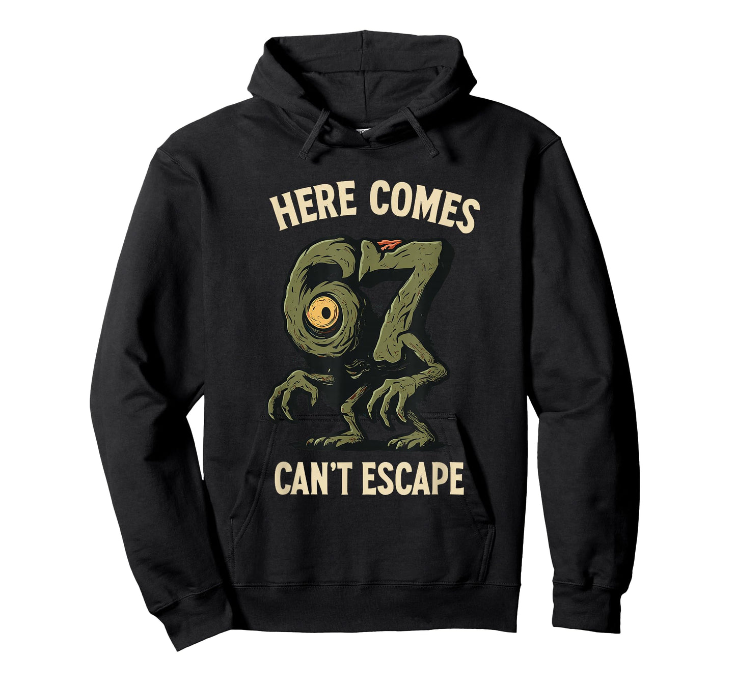 Cyclops Monster 6x7 Meme Haunted Number 67 Halloween Student T-Shirt