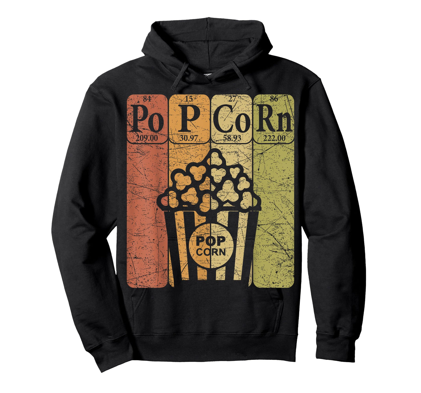 Popcorn Periodic Table Elements Cinema Lover Movie Snack T-Shirt