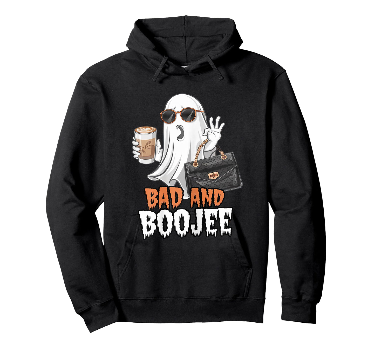 Halloween B00Jee Ghost Funny Spooky Season Bad and Boo-Jee T-Shirt