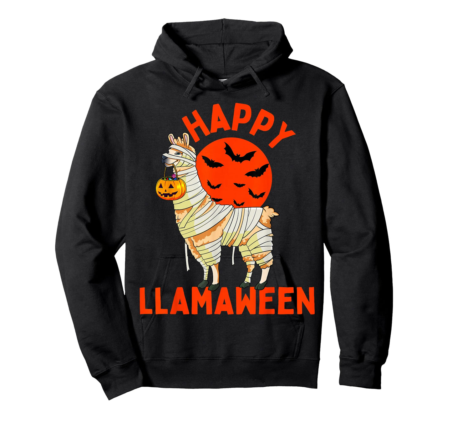 Happy Llamaween Funny Llama Halloween Women Kids Girls Boys T-Shirt