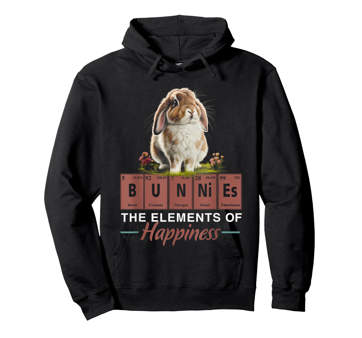 Elements of Happiness Mini Holland Lop Bunny Rabbit Lover T-Shirt