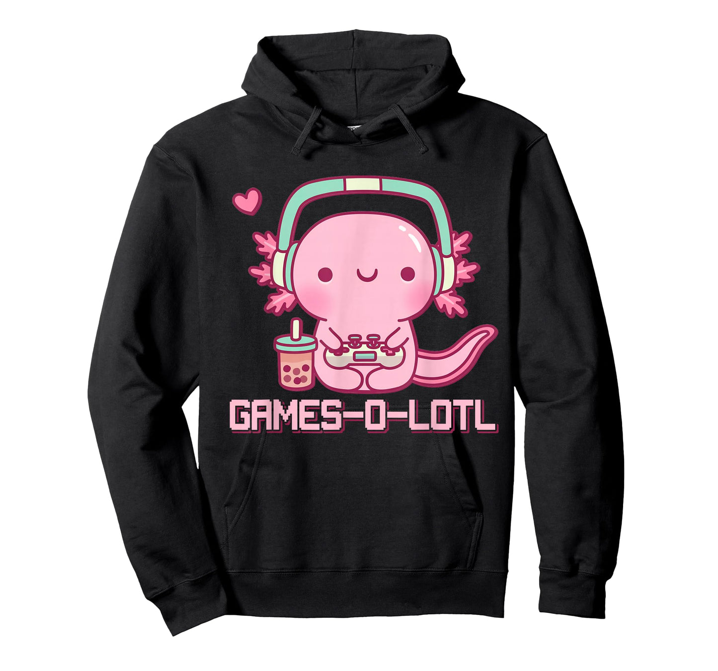 Gamesolotl Axolotl Video Games Kawaii Anime Gamer Boys Girls T-Shirt
