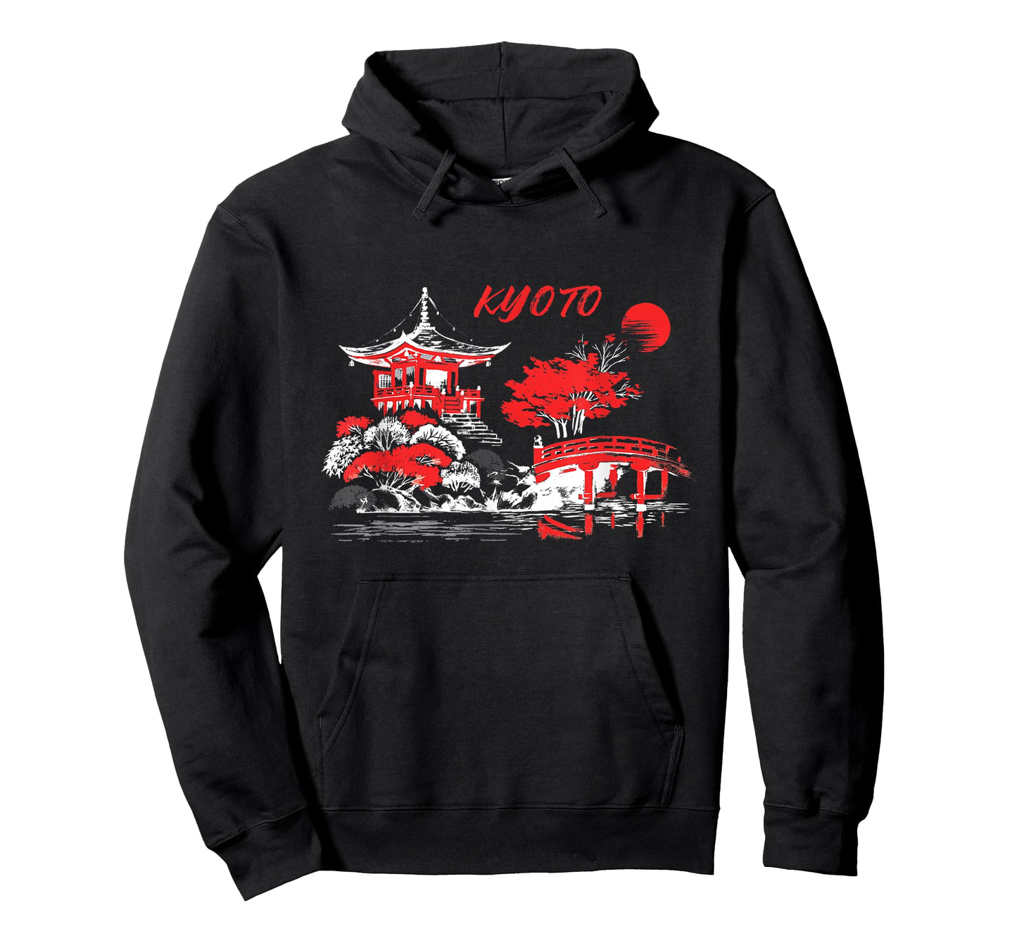 Vintage Kyoto Japan Ancient Temple Landscape Autumn Season T-Shirt