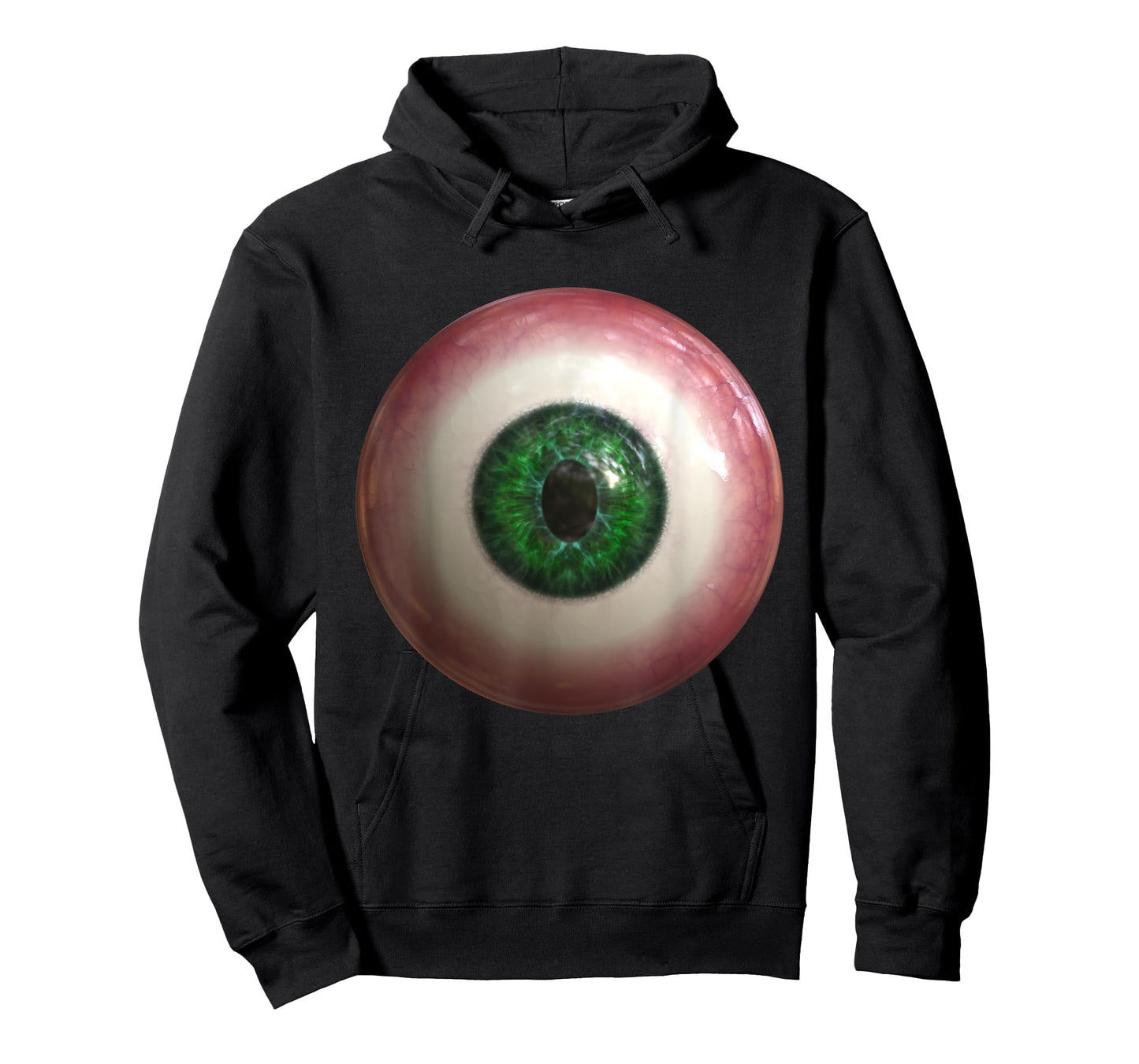 Big Green Eyeball Creepy Funny Lazy Easy Halloween Costume T-Shirt