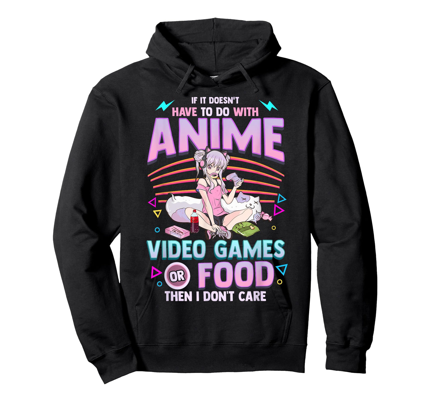 Cute Anime Gamer Girl Funny Kawaii Japanese Manga Joke T-Shirt